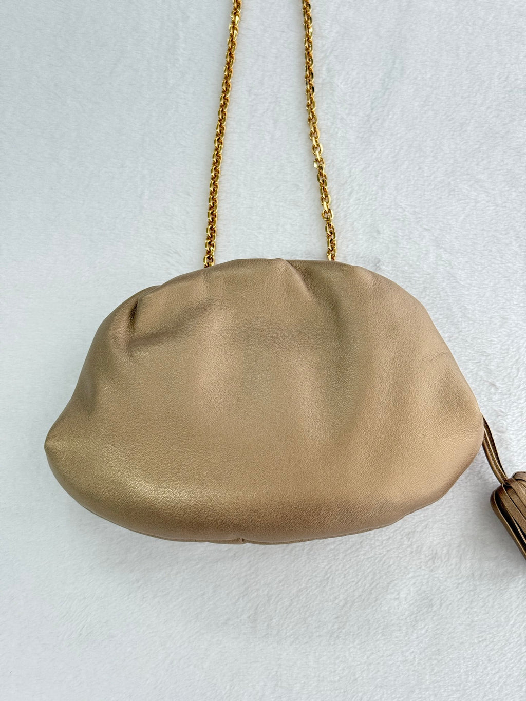 LOEWE Olive-gold  Cloud Kisslock Bag