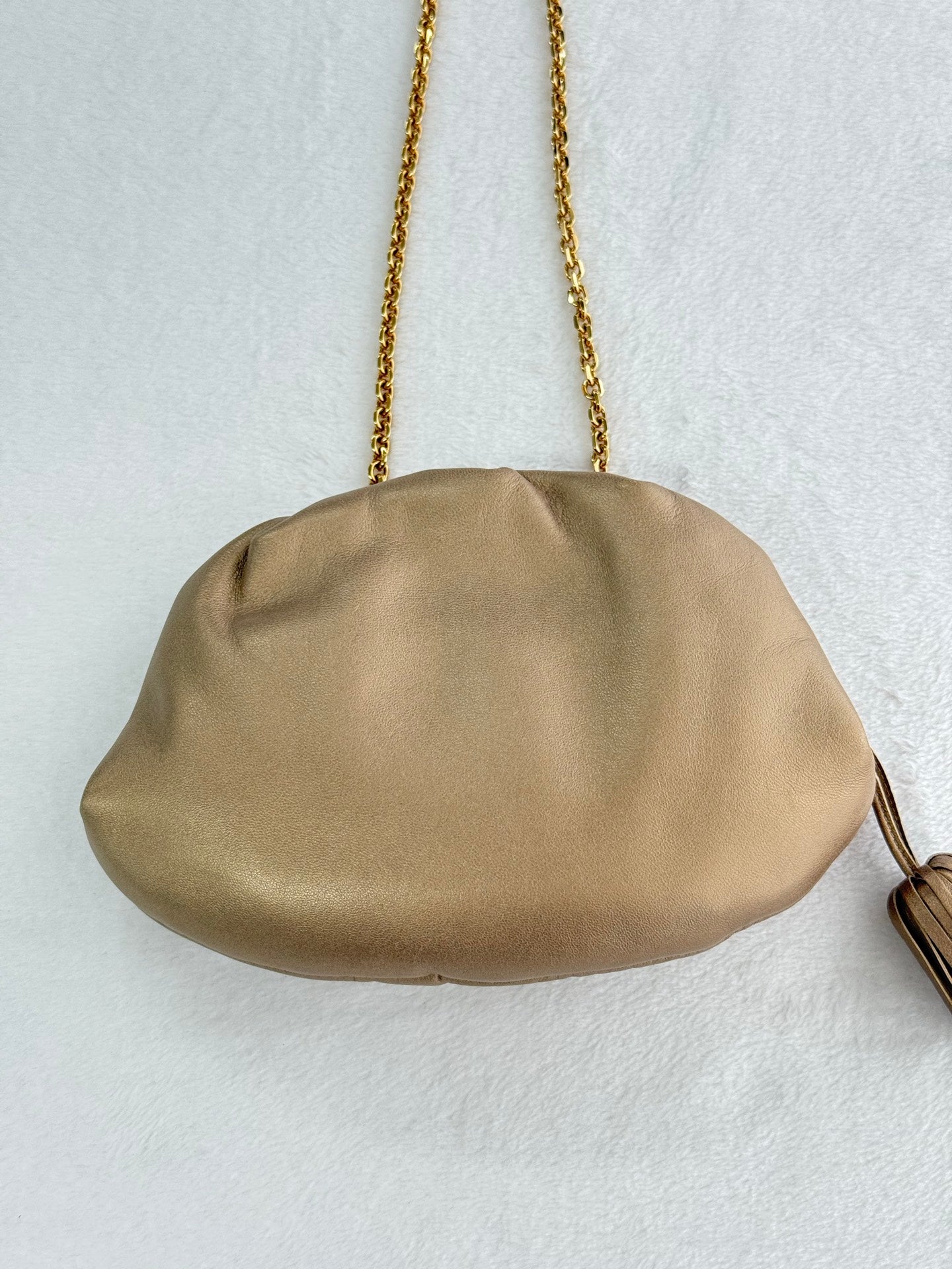 LOEWE Olive-gold  Cloud Kisslock Bag