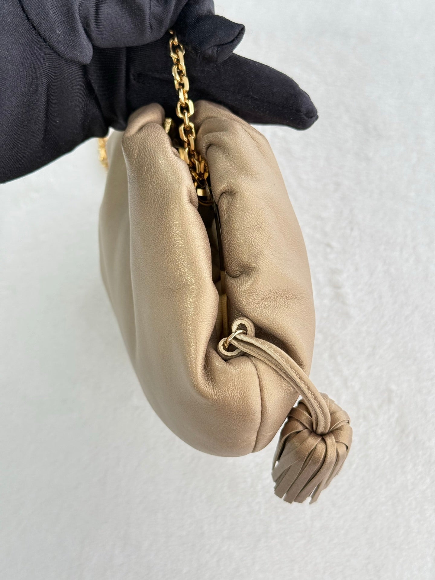 LOEWE Olive-gold  Cloud Kisslock Bag