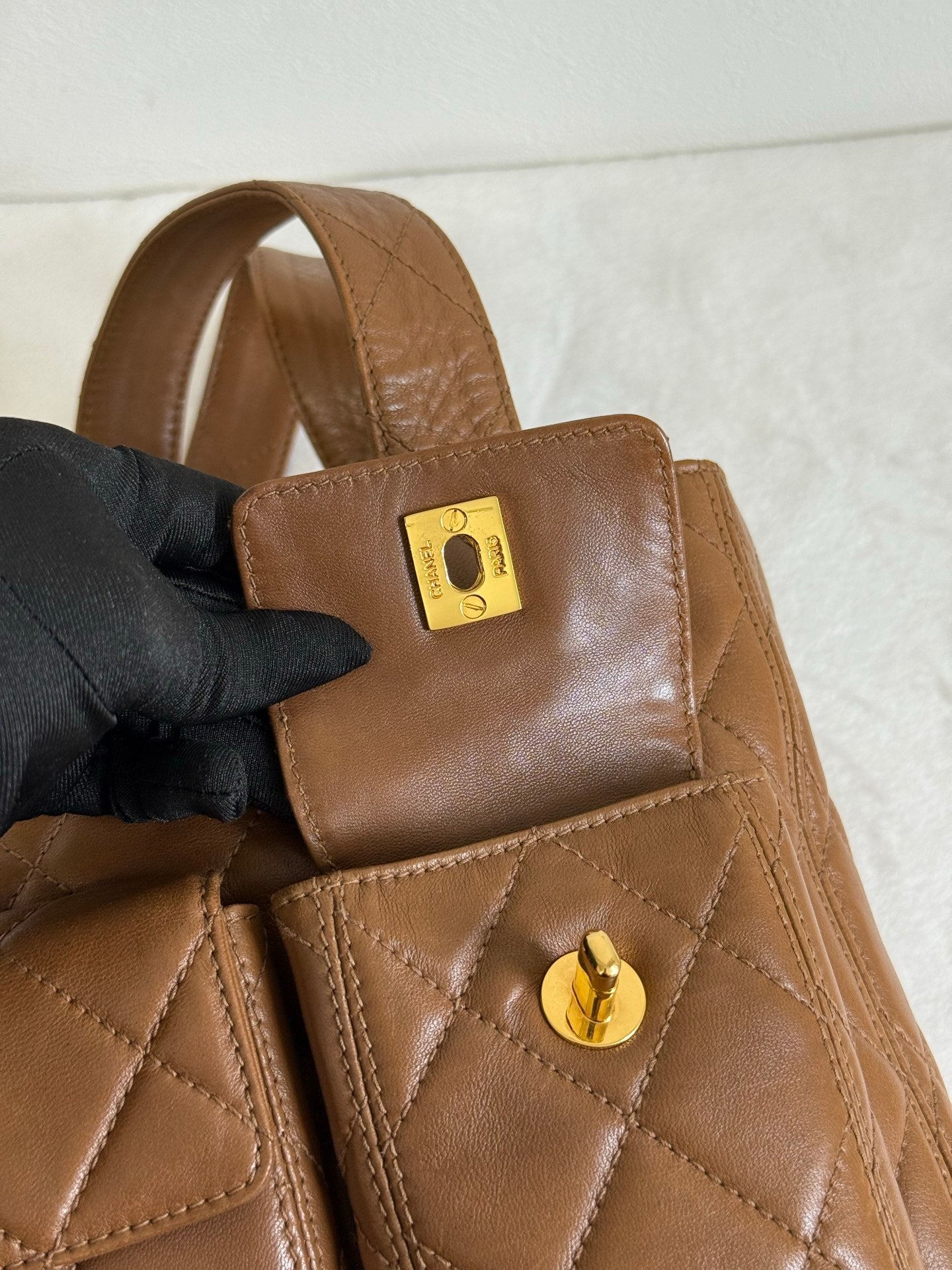 CHANEL Lambskin Shoulder Bag