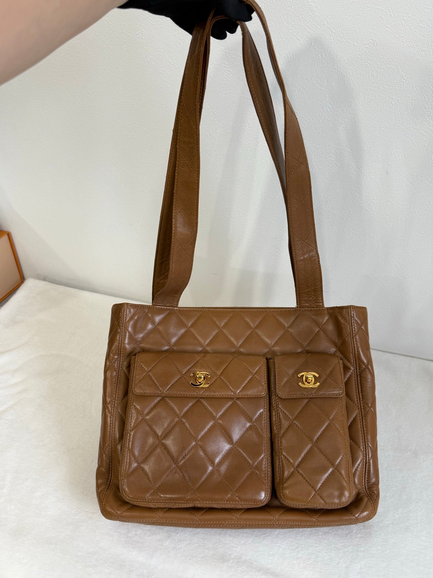 CHANEL Lambskin Shoulder Bag