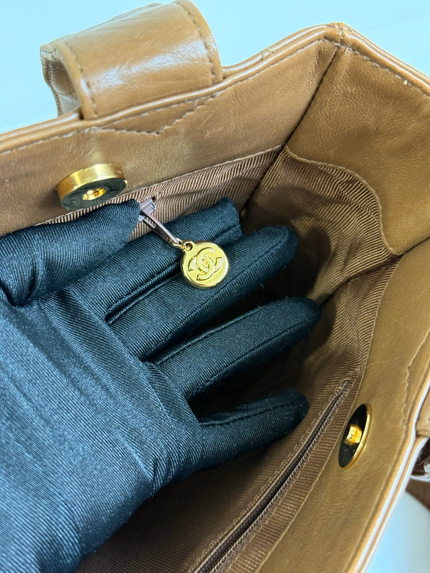 CHANEL Lambskin Shoulder Bag