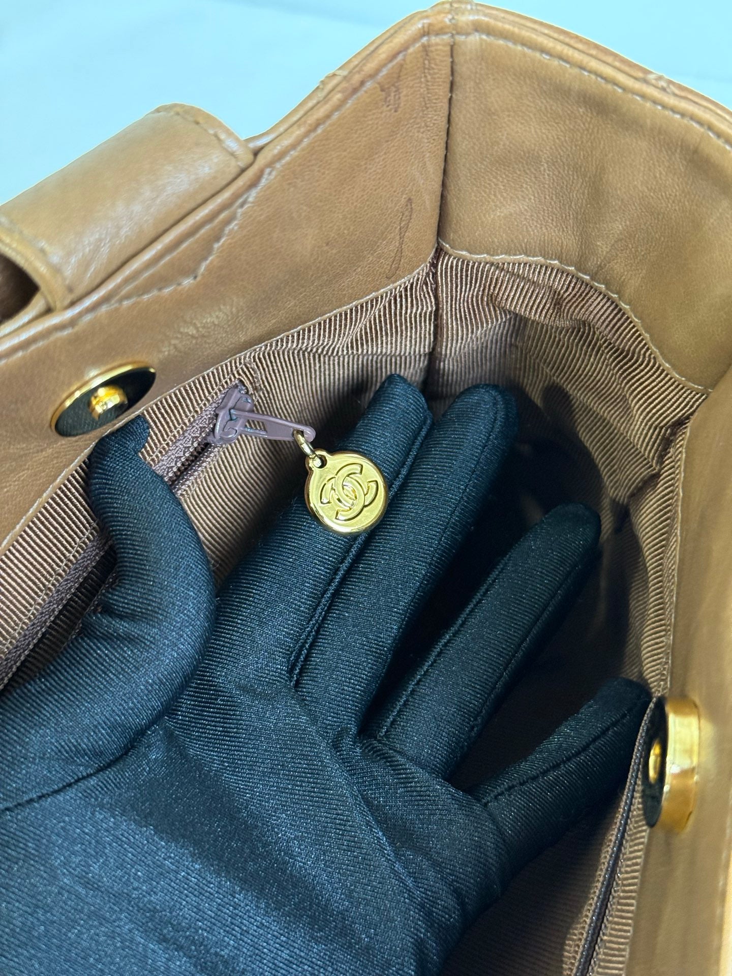CHANEL Lambskin Shoulder Bag
