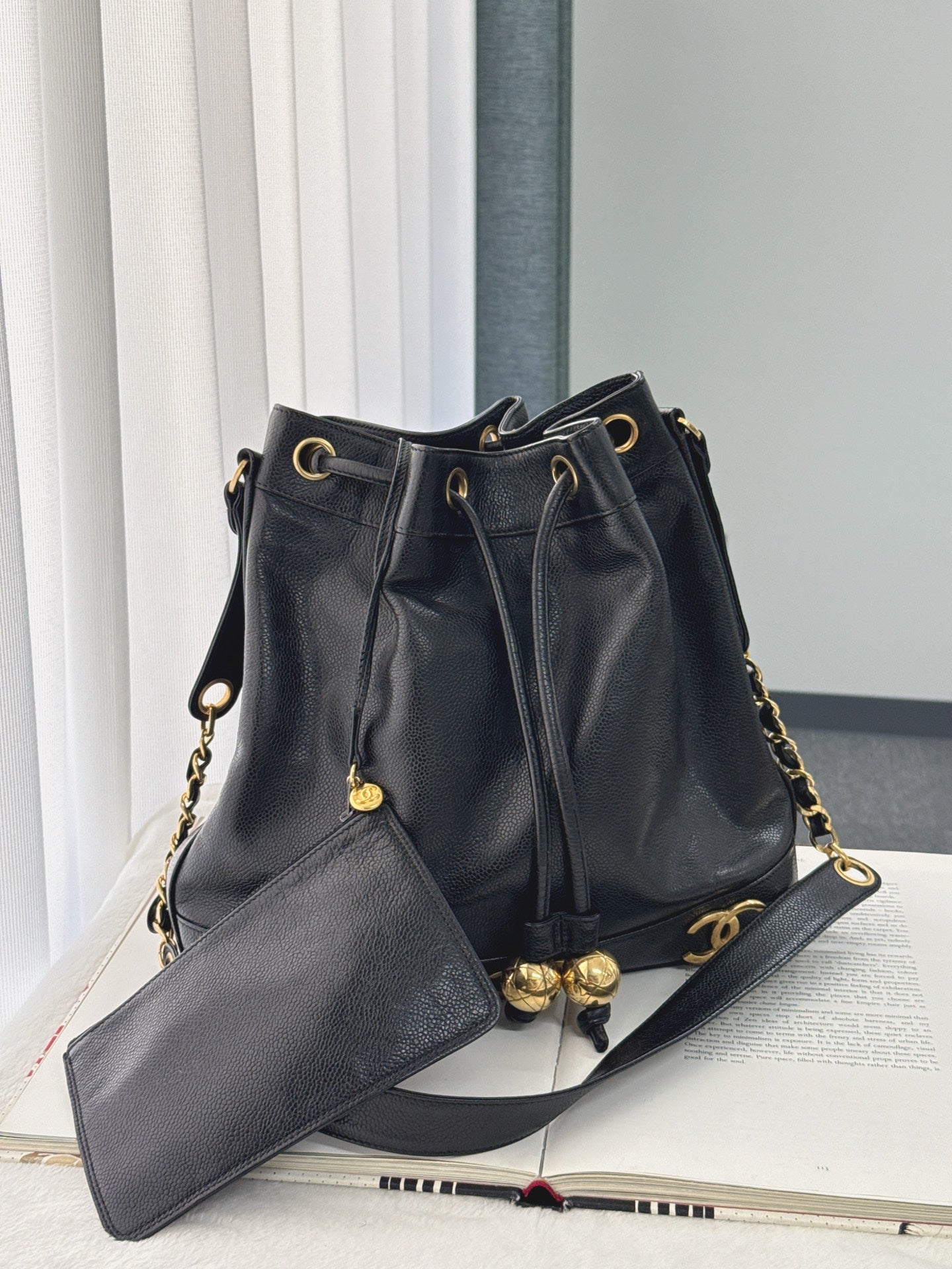 CHANEL Cavier Bucket Bag