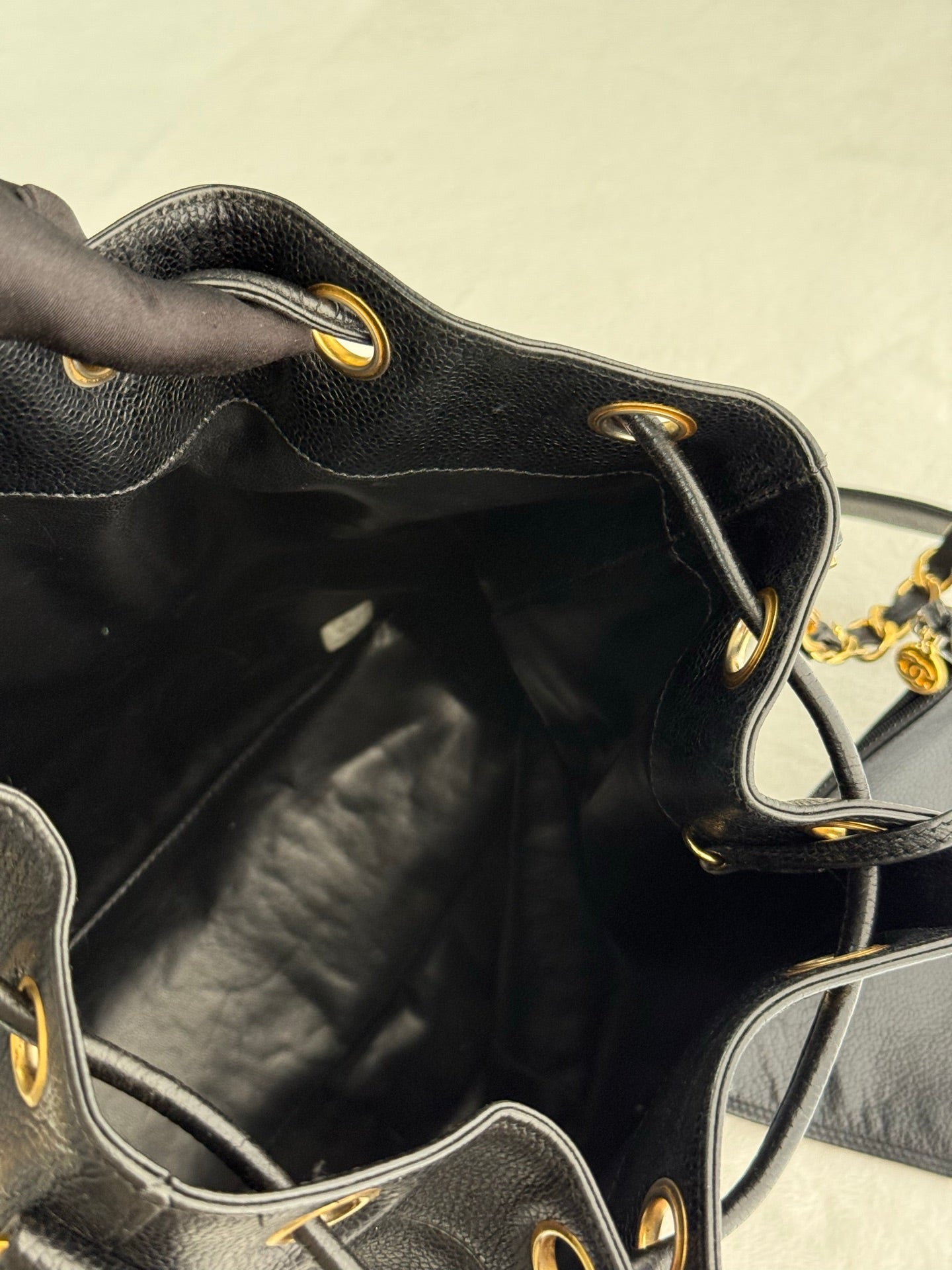 CHANEL Cavier Bucket Bag