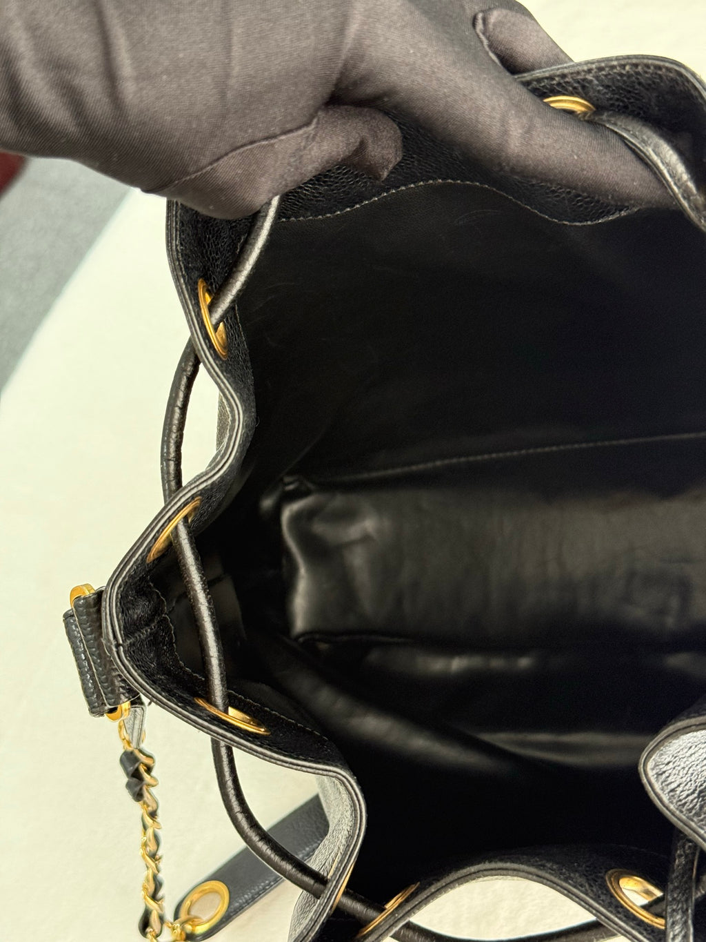 CHANEL Cavier Bucket Bag