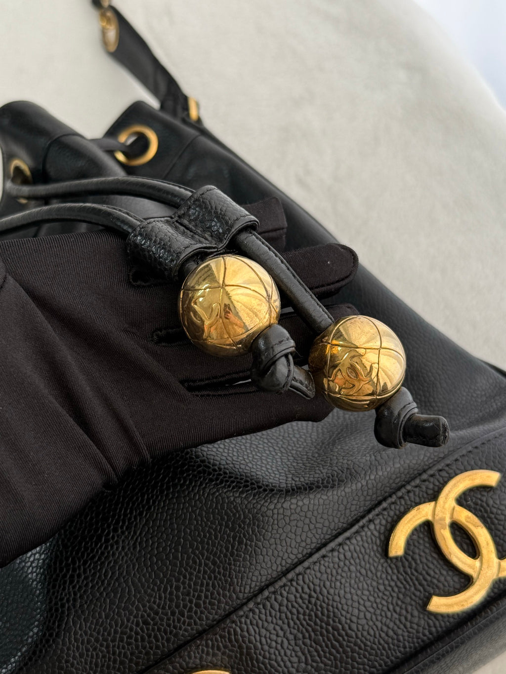 CHANEL Cavier Bucket Bag