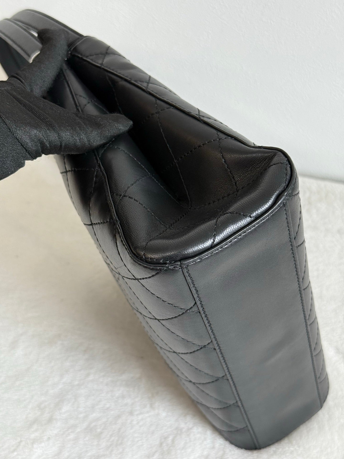 CHANEL Lambskin Handle Bag