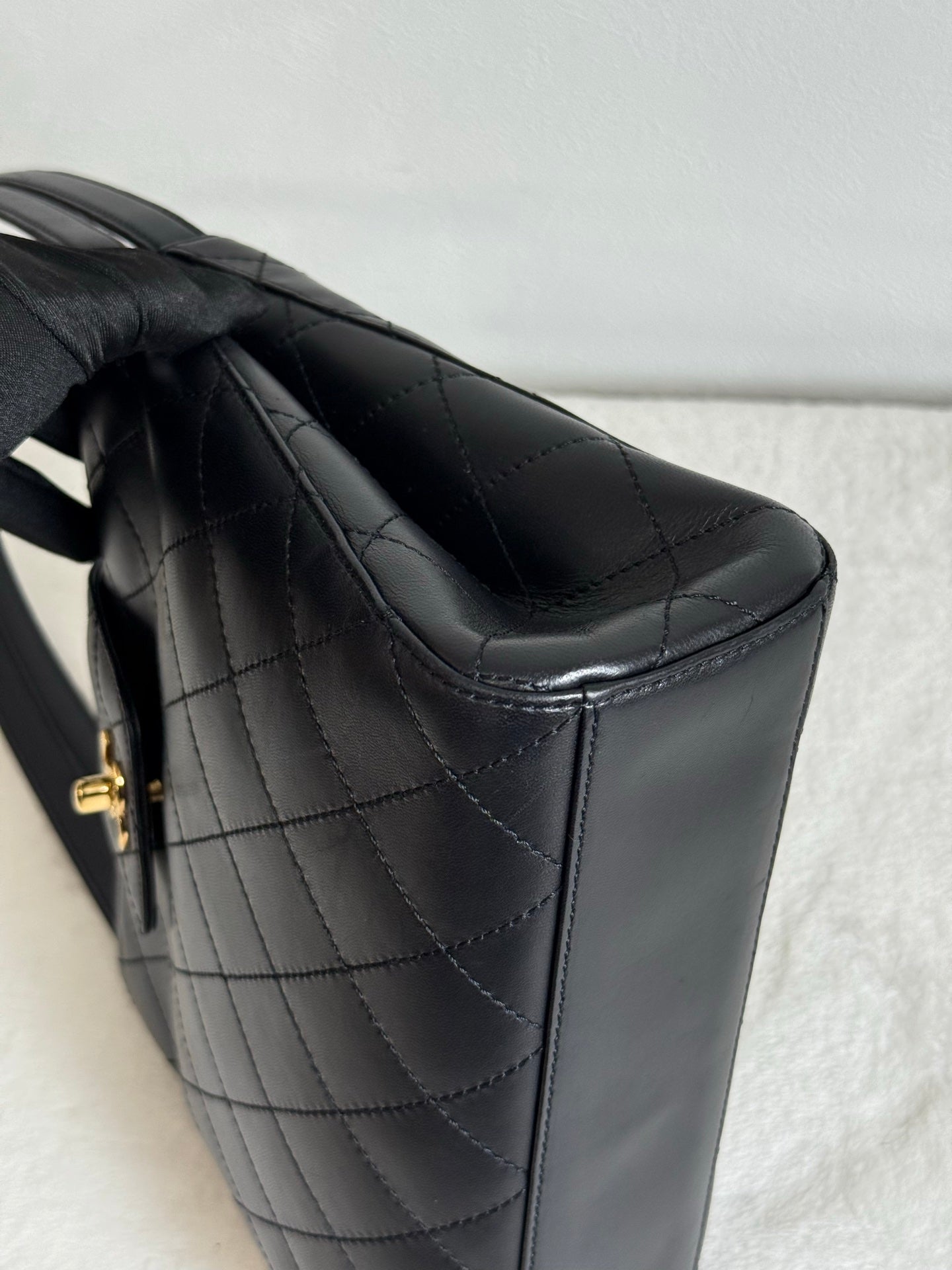 CHANEL Lambskin Handle Bag