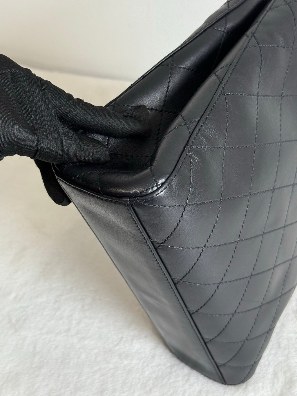CHANEL Lambskin Handle Bag