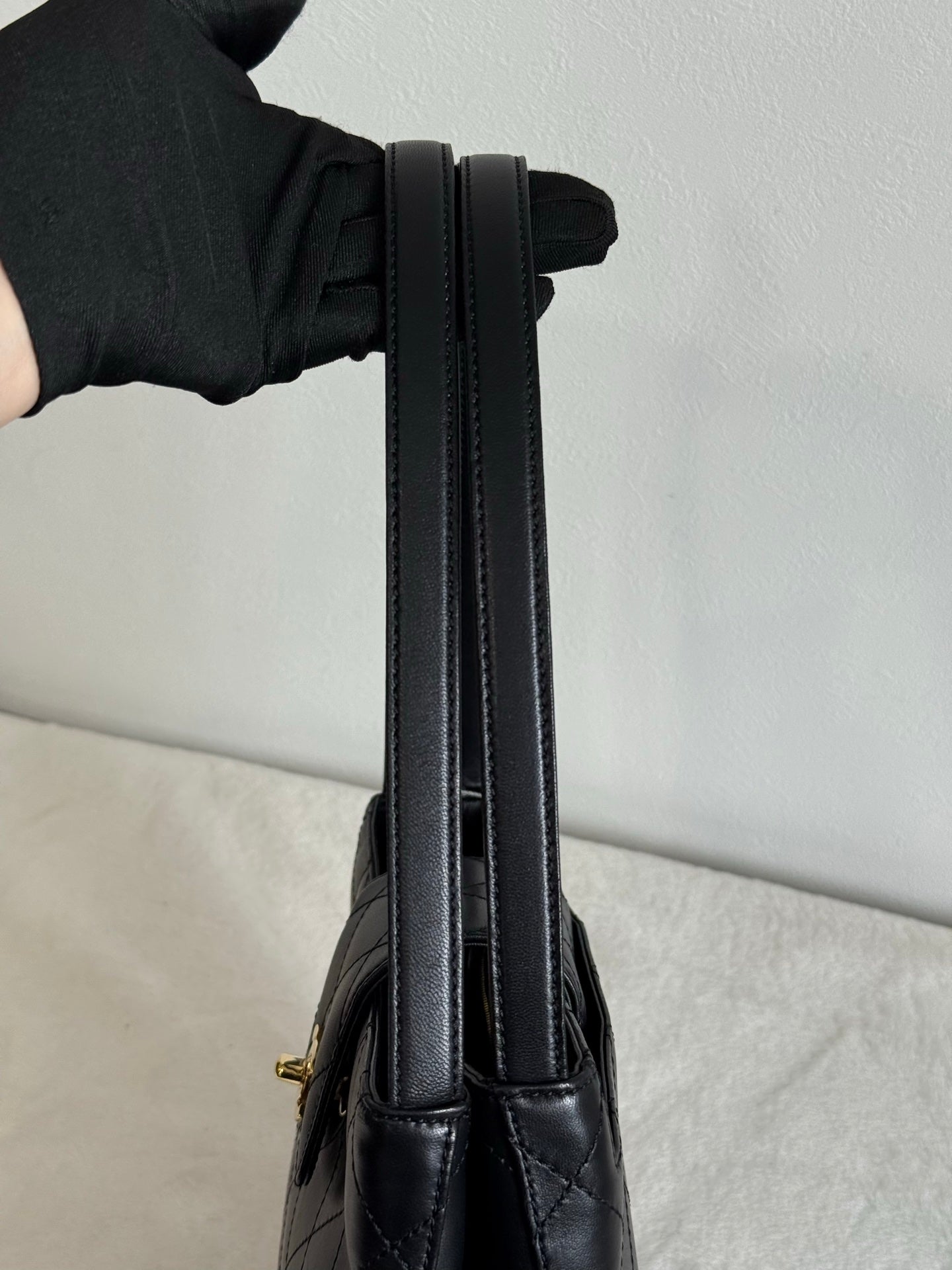 CHANEL Lambskin Handle Bag