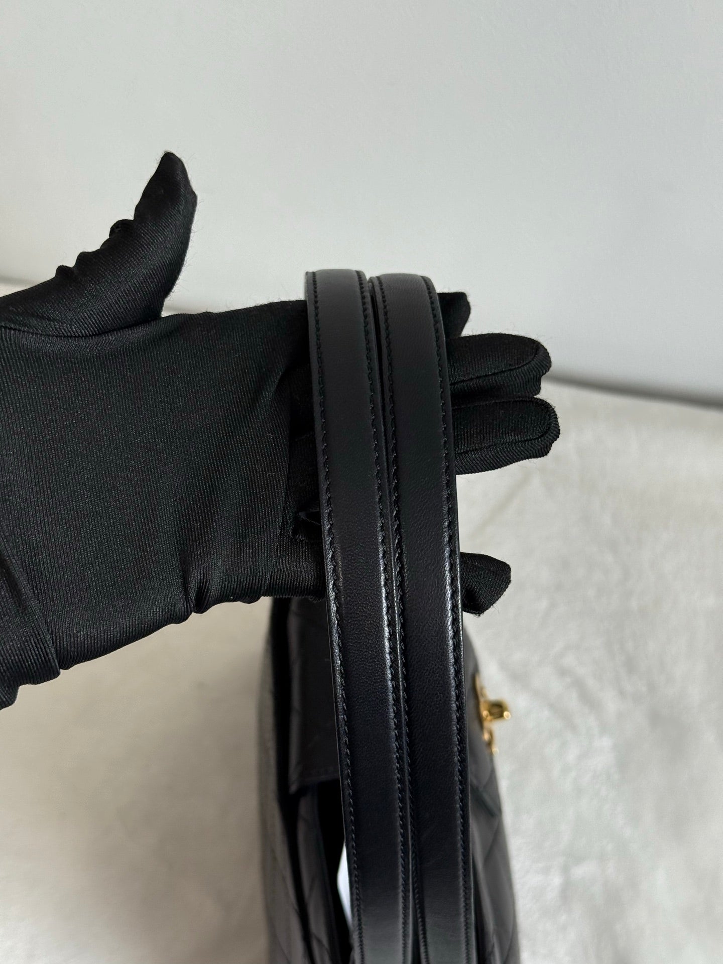 CHANEL Lambskin Handle Bag