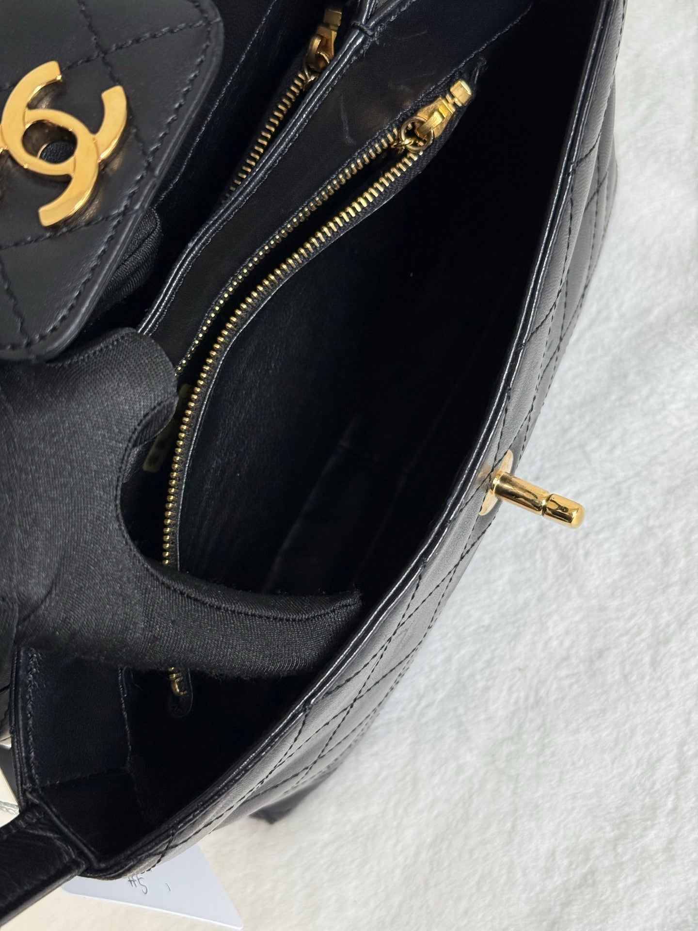 CHANEL Lambskin Handle Bag