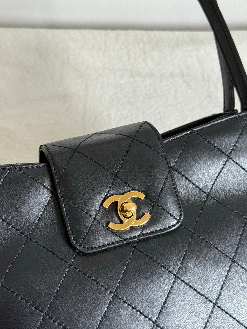 CHANEL Lambskin Handle Bag