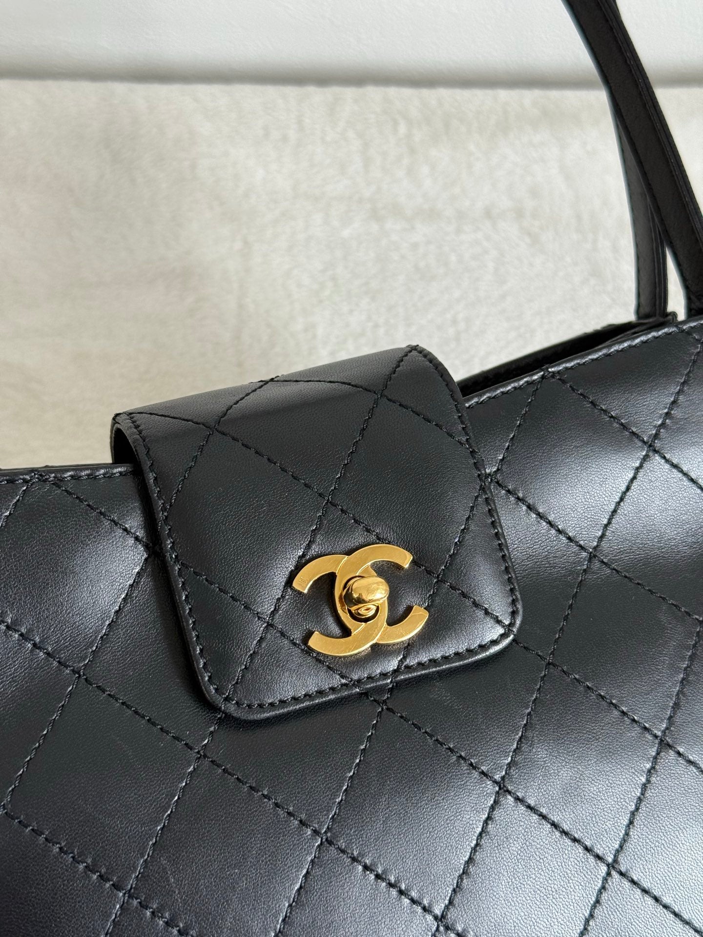 CHANEL Lambskin Handle Bag