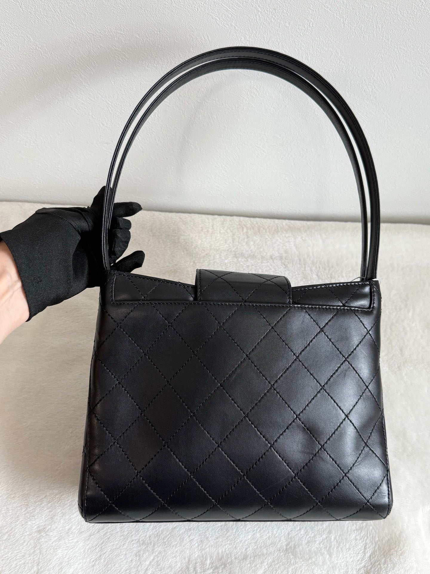 CHANEL Lambskin Handle Bag