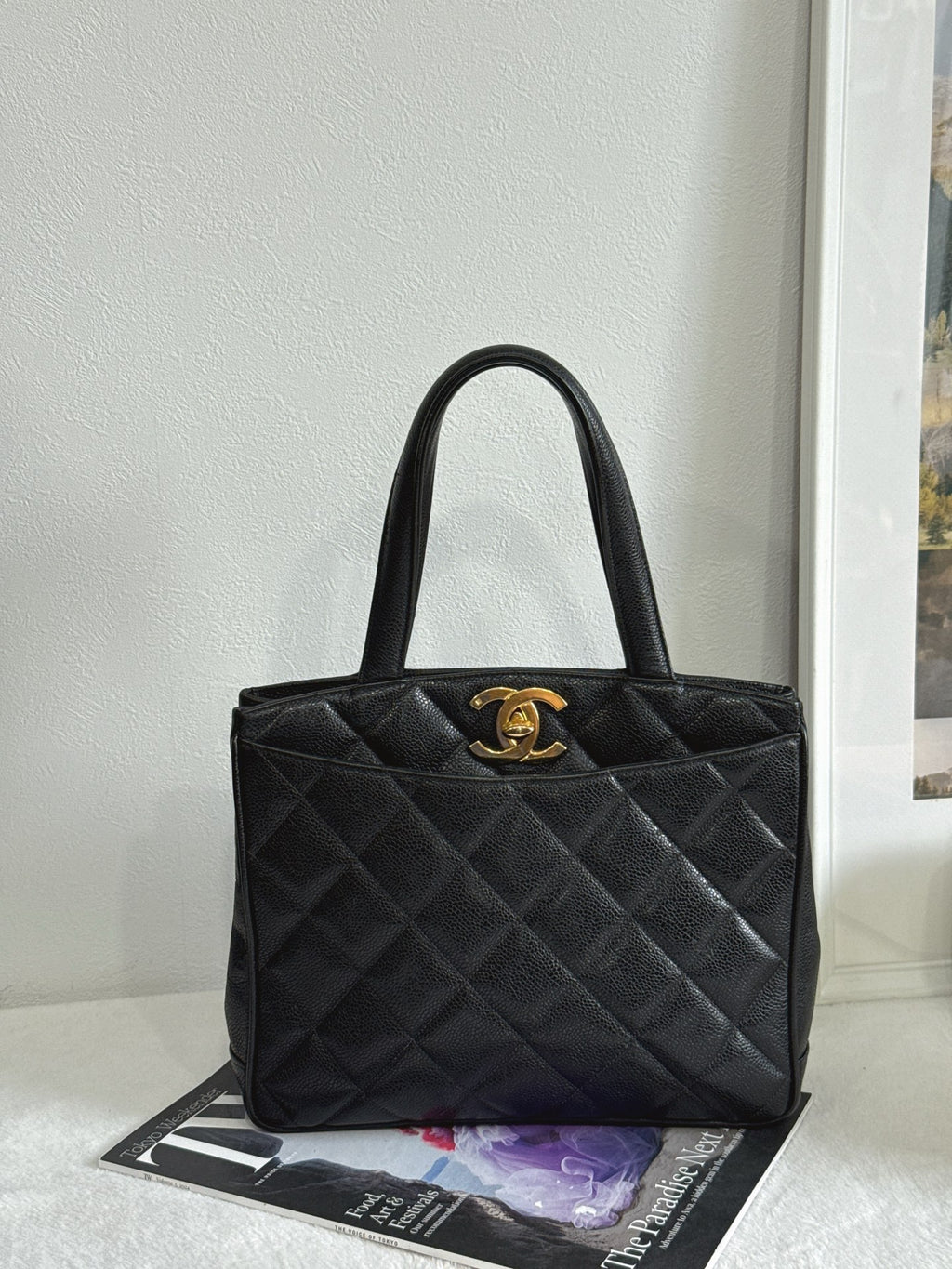 CHANEL Cavier Handle Bag