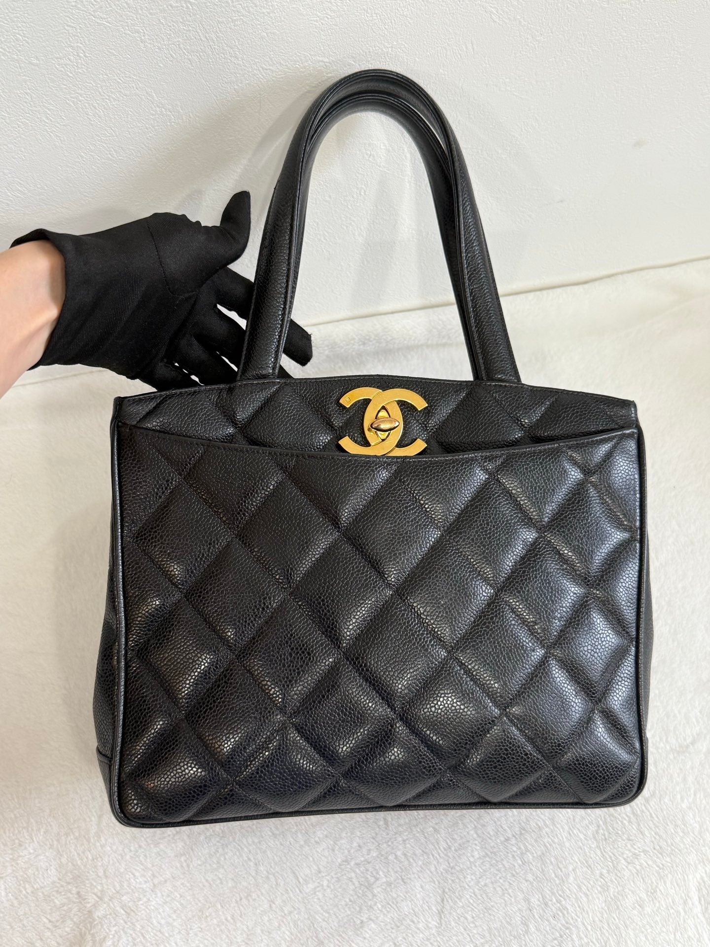 CHANEL Cavier Handle Bag