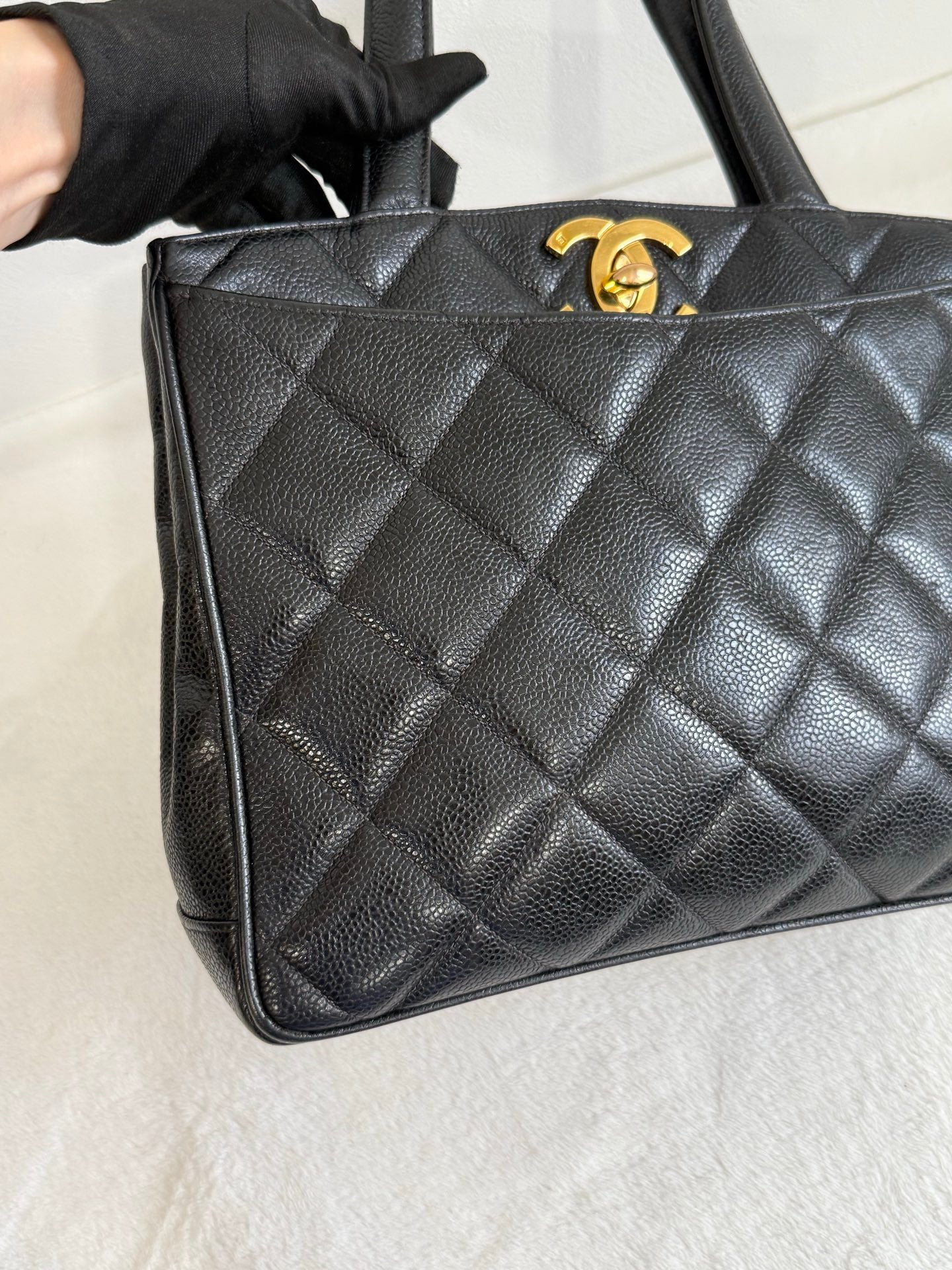 CHANEL Cavier Handle Bag
