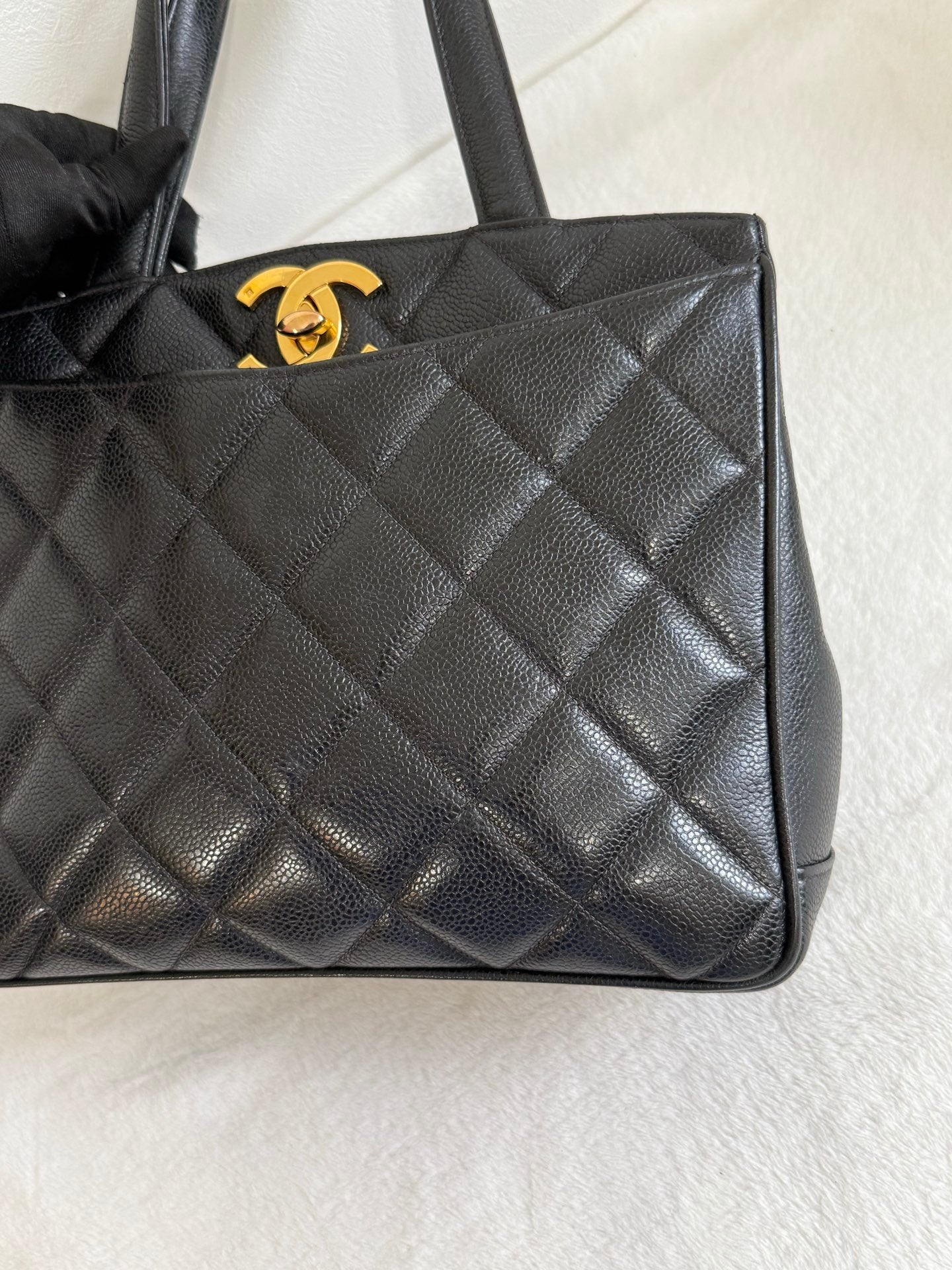 CHANEL Cavier Handle Bag