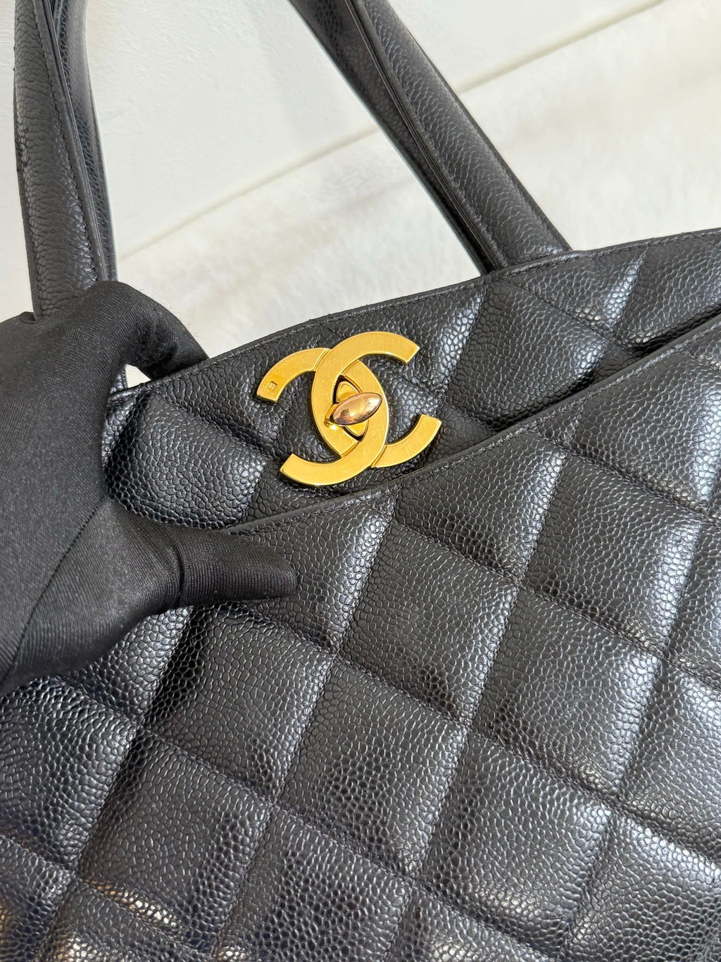 CHANEL Cavier Handle Bag