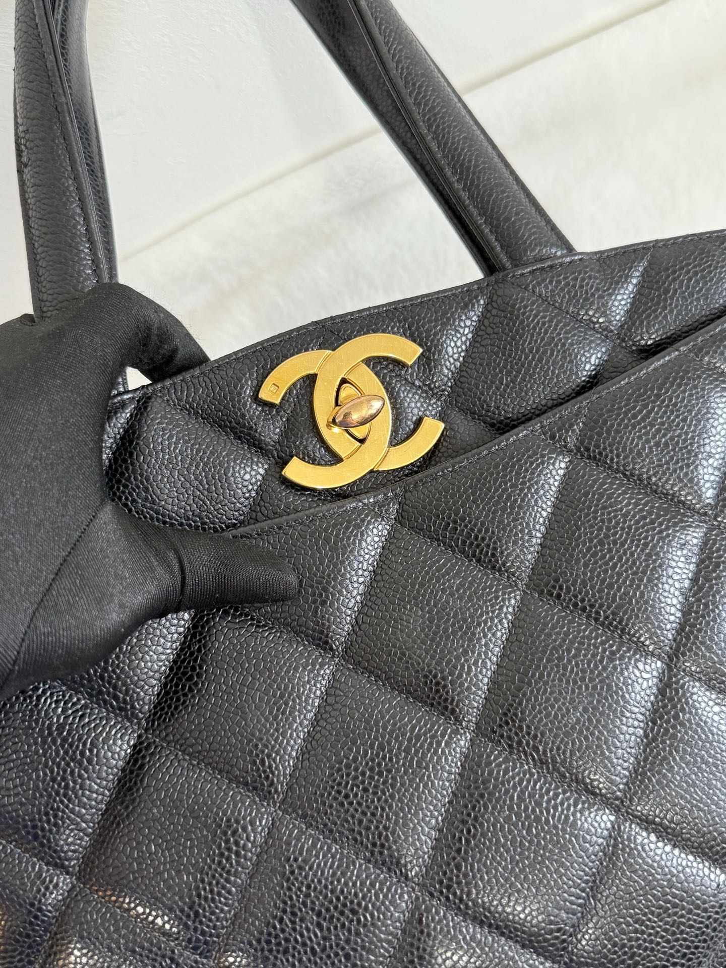 CHANEL Cavier Handle Bag