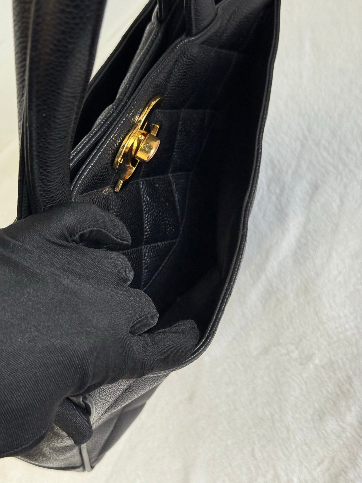 CHANEL Cavier Handle Bag