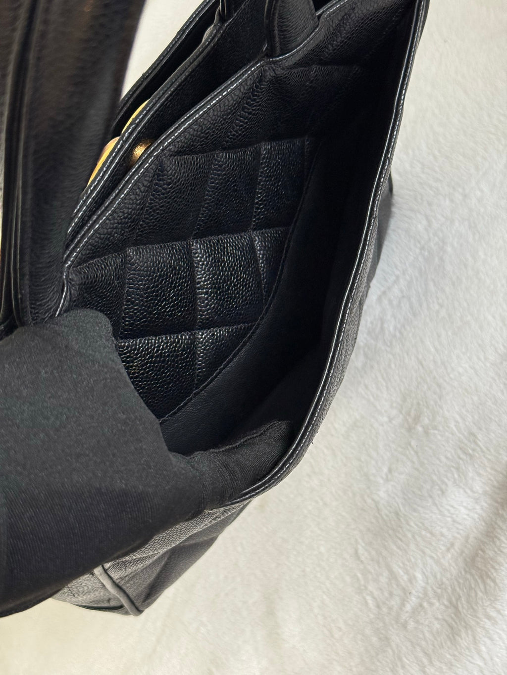 CHANEL Cavier Handle Bag
