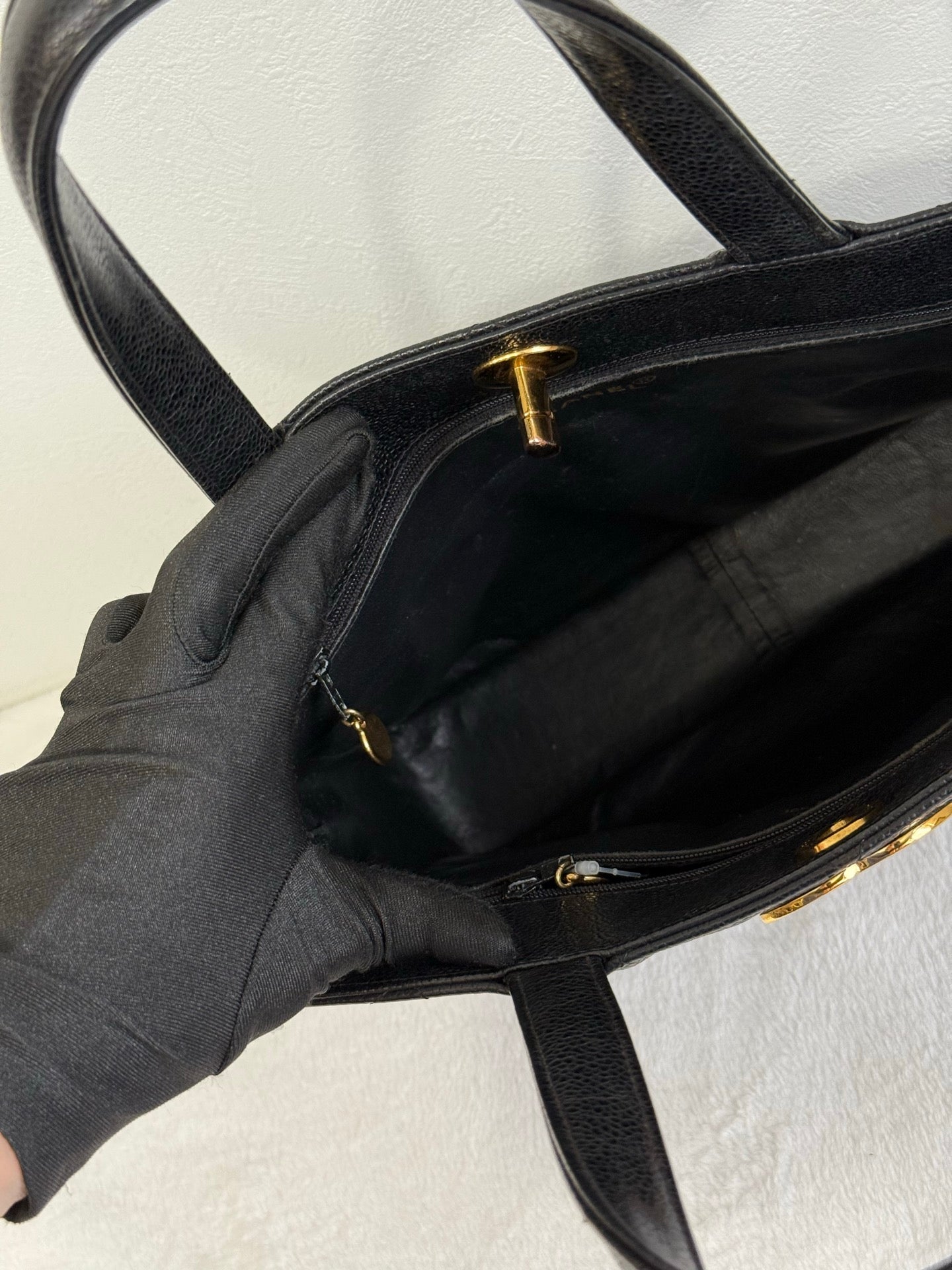 CHANEL Cavier Handle Bag