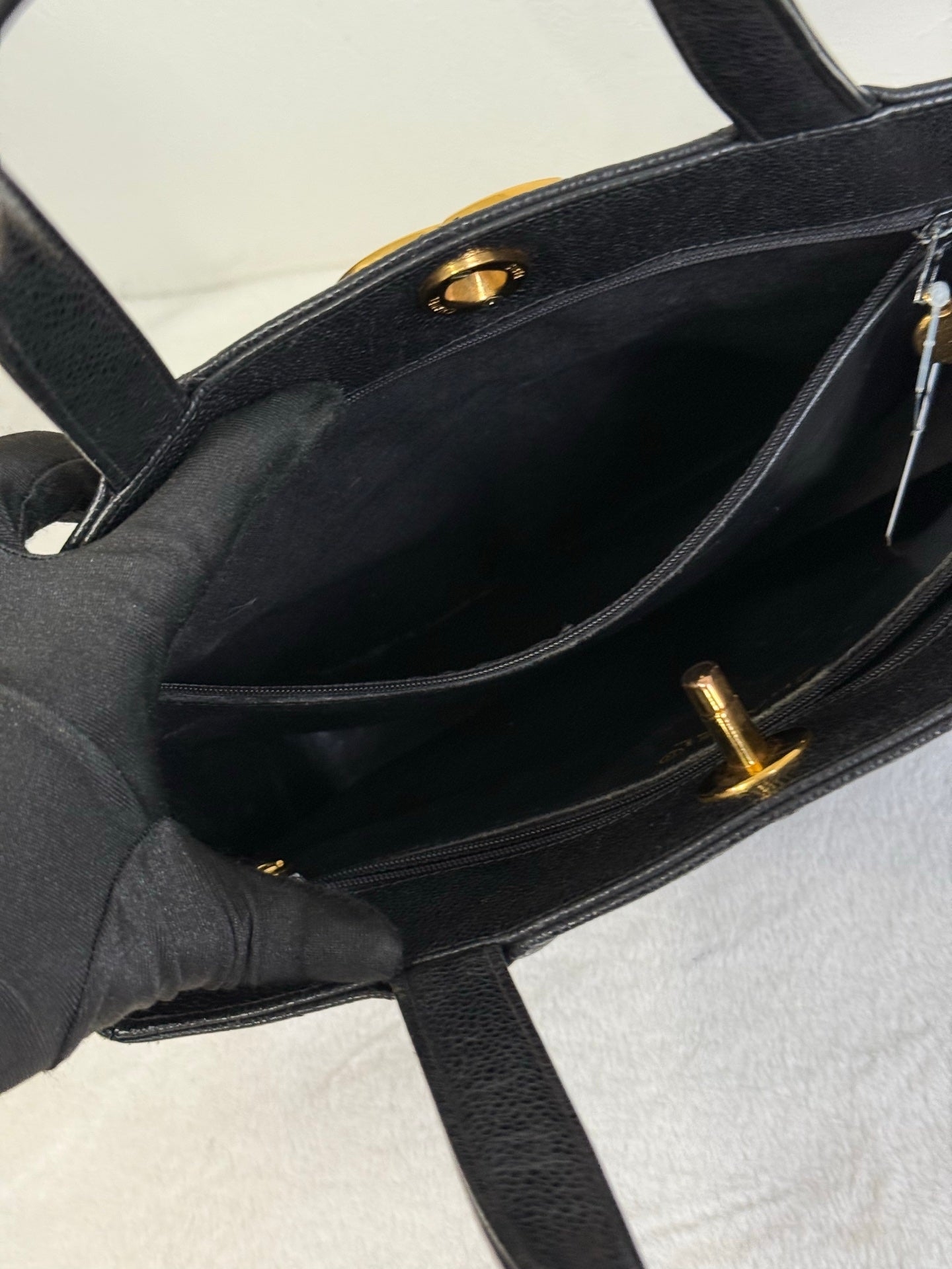 CHANEL Cavier Handle Bag