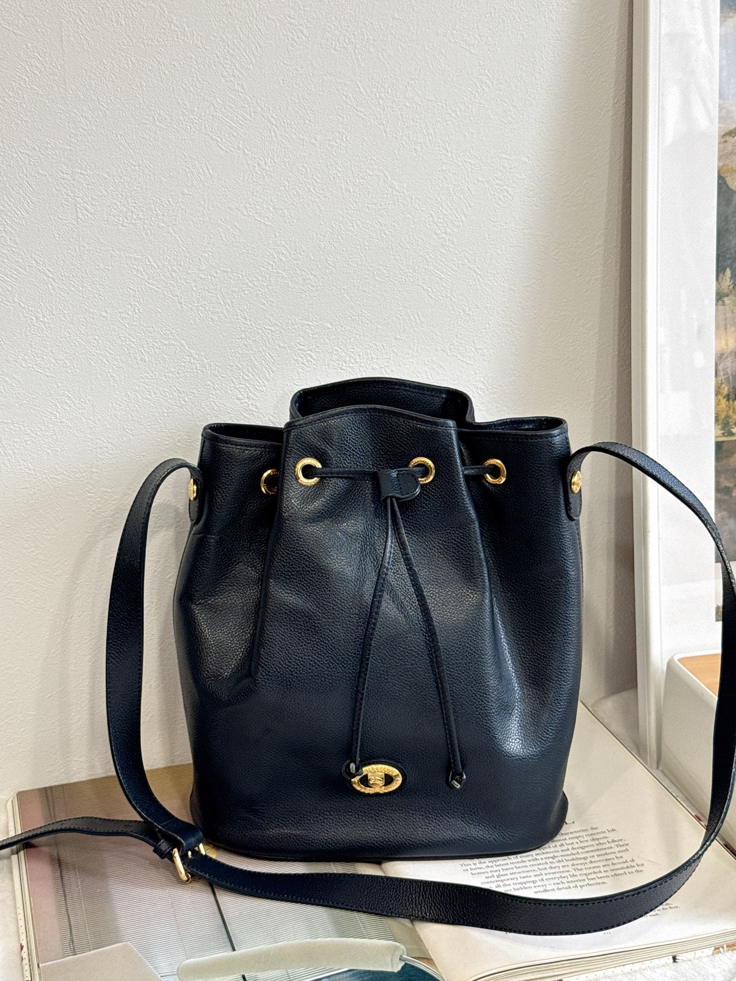 BURBERRY Bucket Shoulder Bag