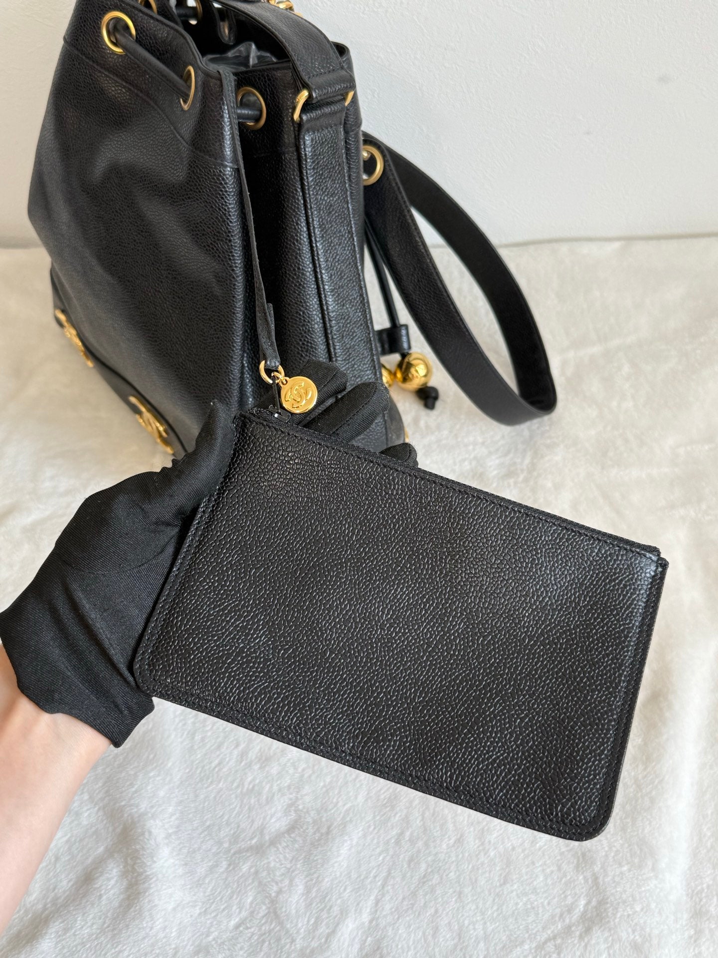 CHANEL Bucket Shoulder Bag