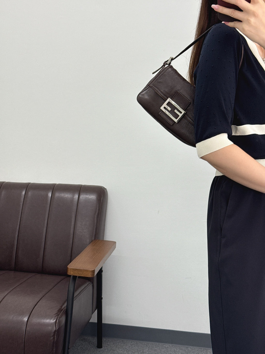 FENDI Genuine leather Shoulder bag