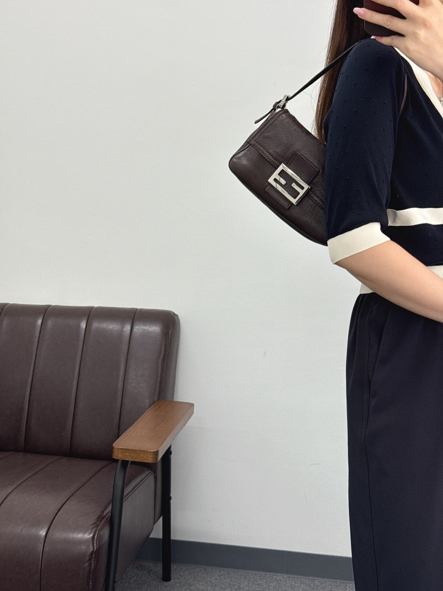FENDI Genuine leather Shoulder bag