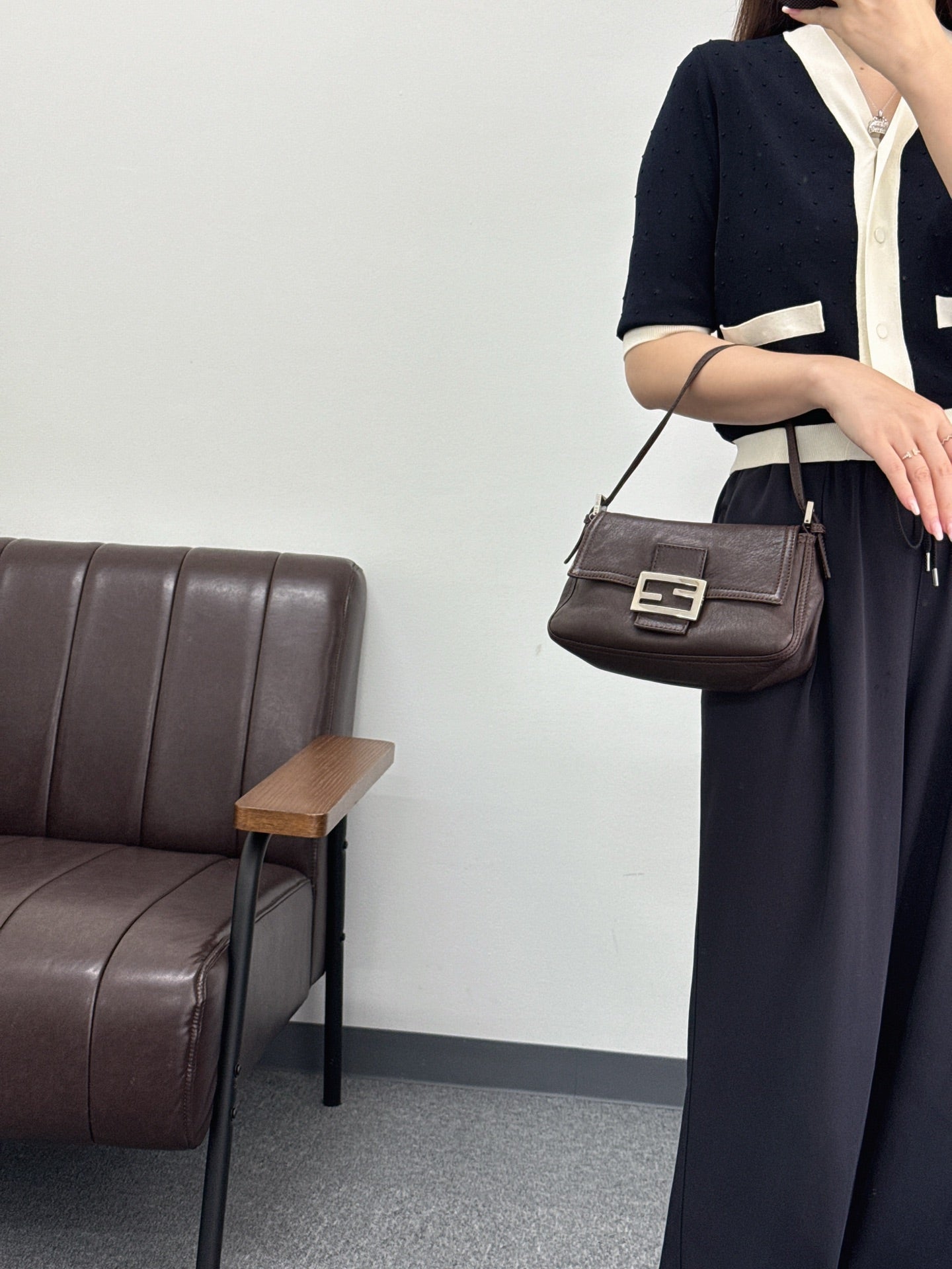FENDI Genuine leather Shoulder bag