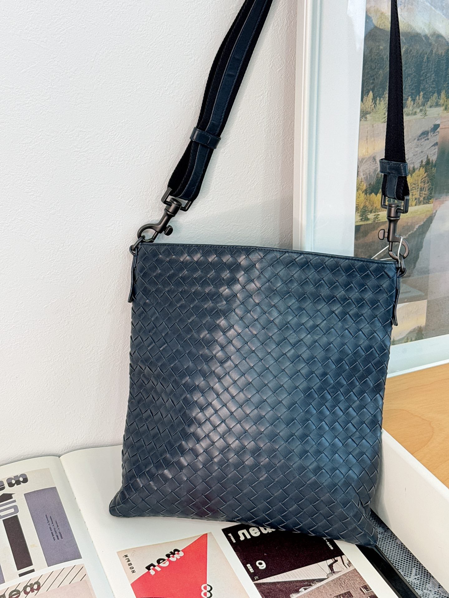 BOTTEGA VENETA Navy Shoulder Bag