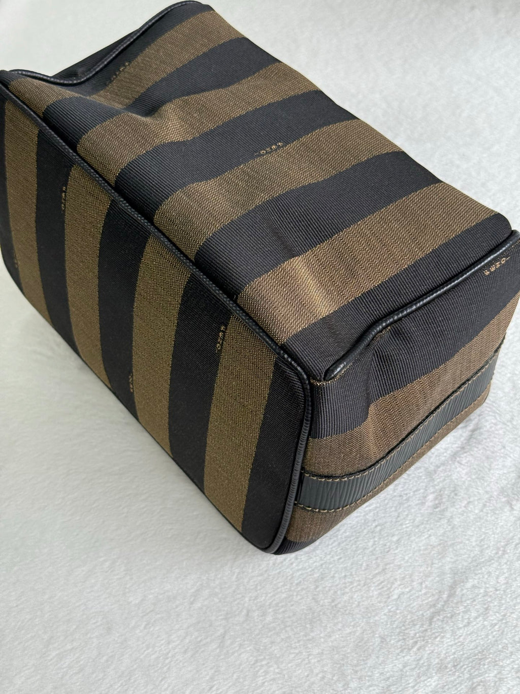 FENDI Pequin Stripe Box Bag