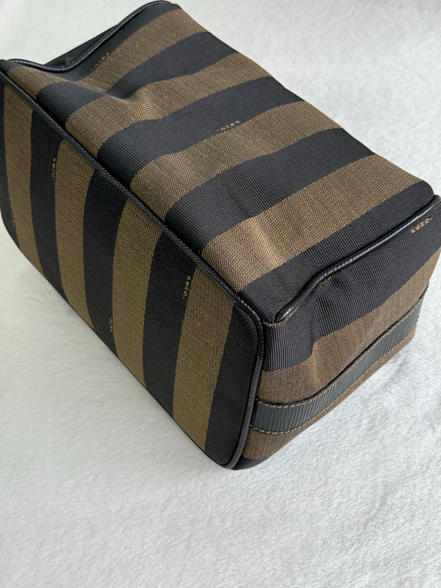 FENDI Pequin Stripe Box Bag