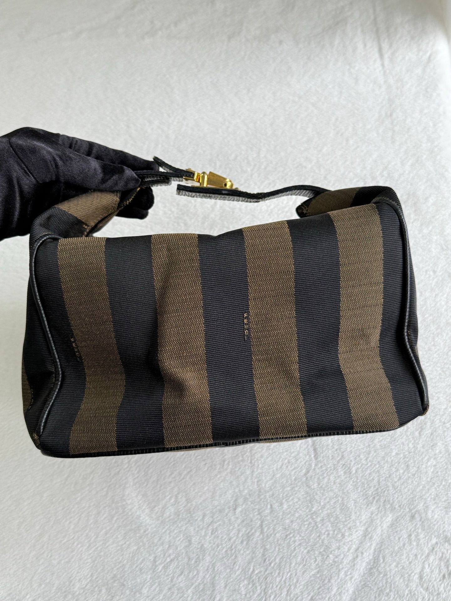 FENDI Pequin Stripe Box Bag