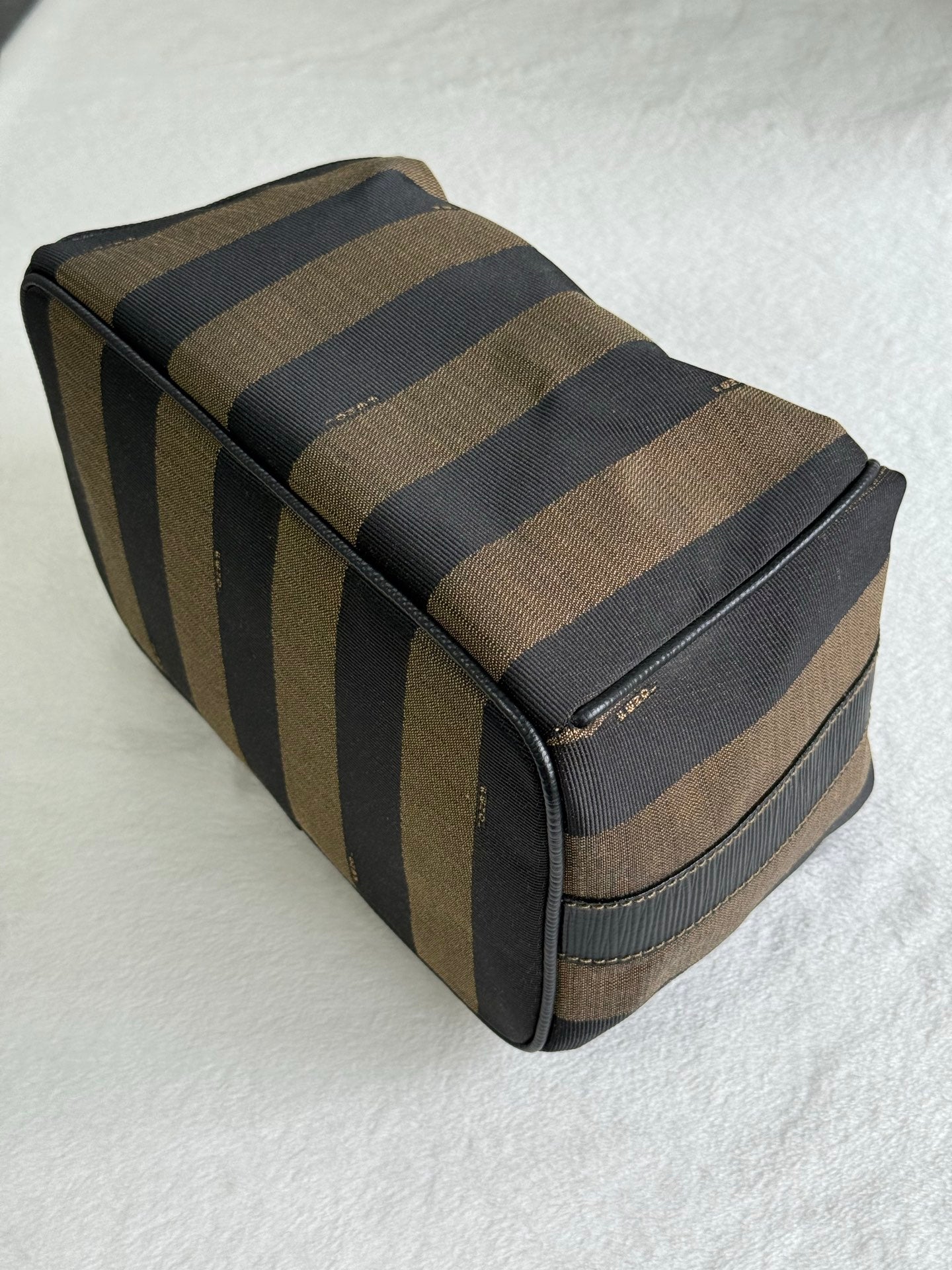 FENDI Pequin Stripe Box Bag