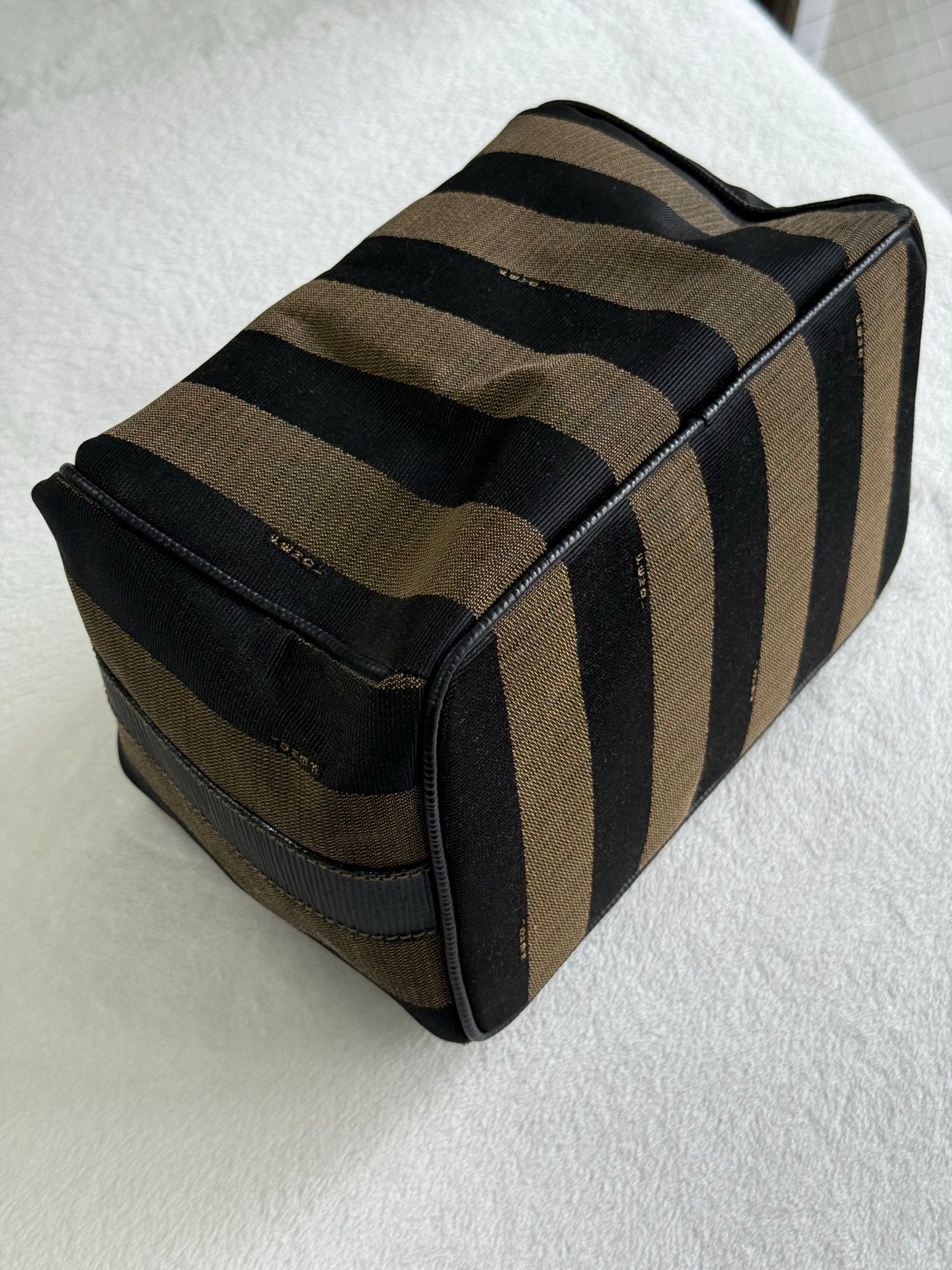 FENDI Pequin Stripe Box Bag