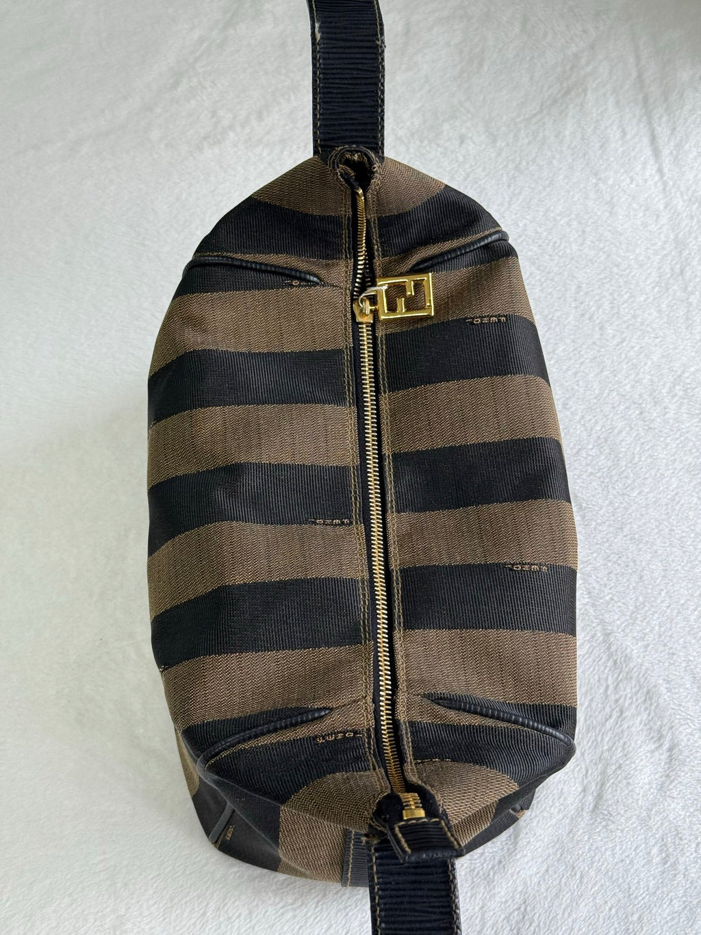 FENDI Pequin Stripe Box Bag