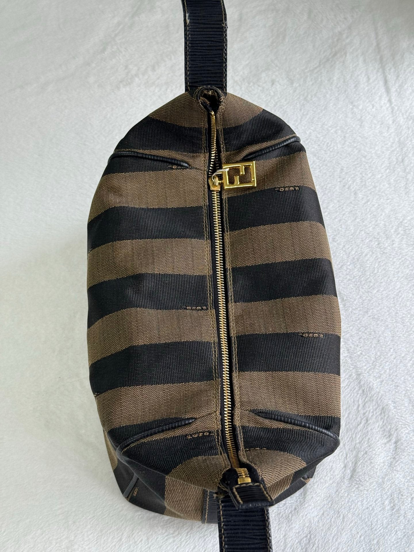 FENDI Pequin Stripe Box Bag