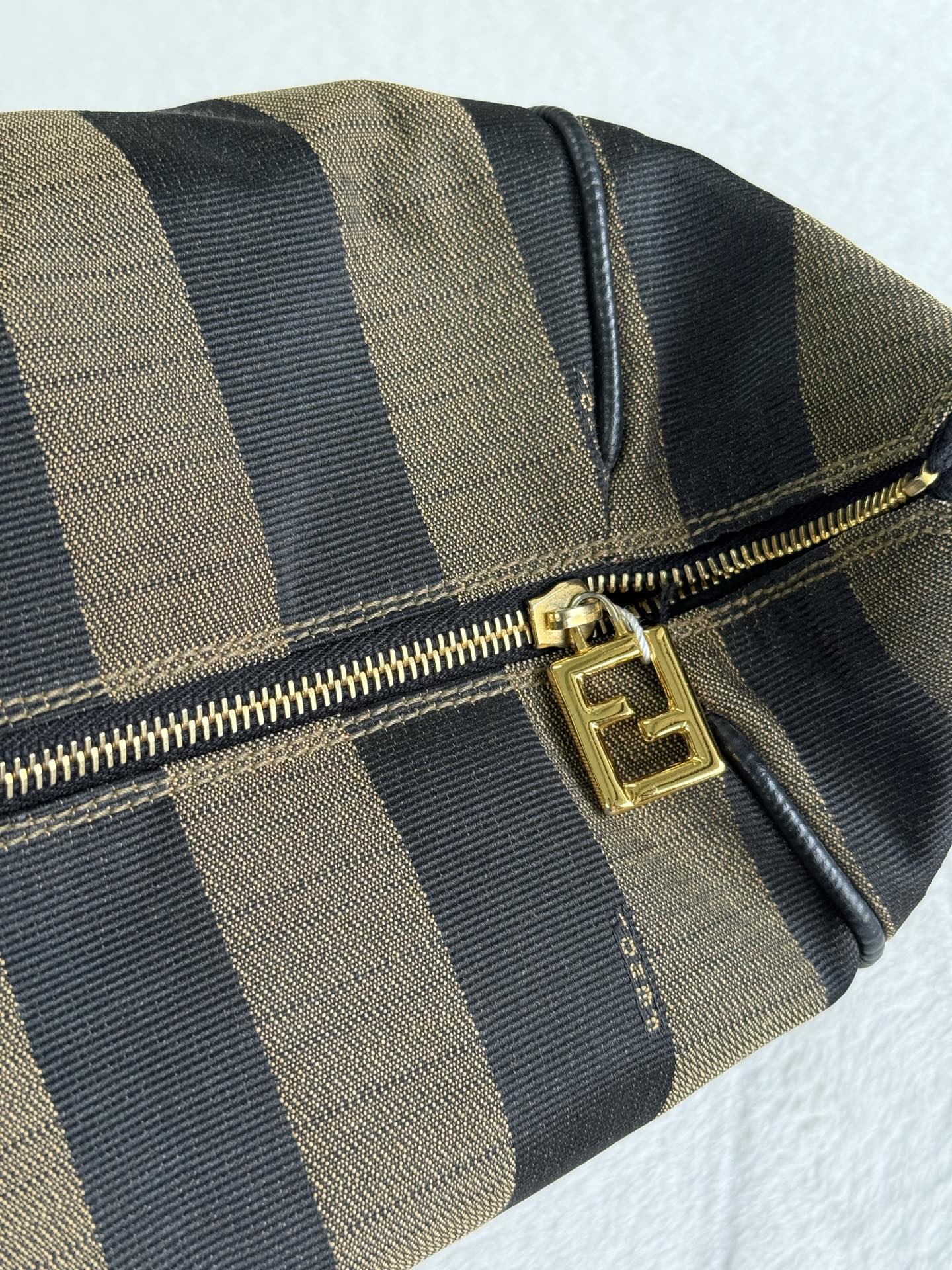 FENDI Pequin Stripe Box Bag