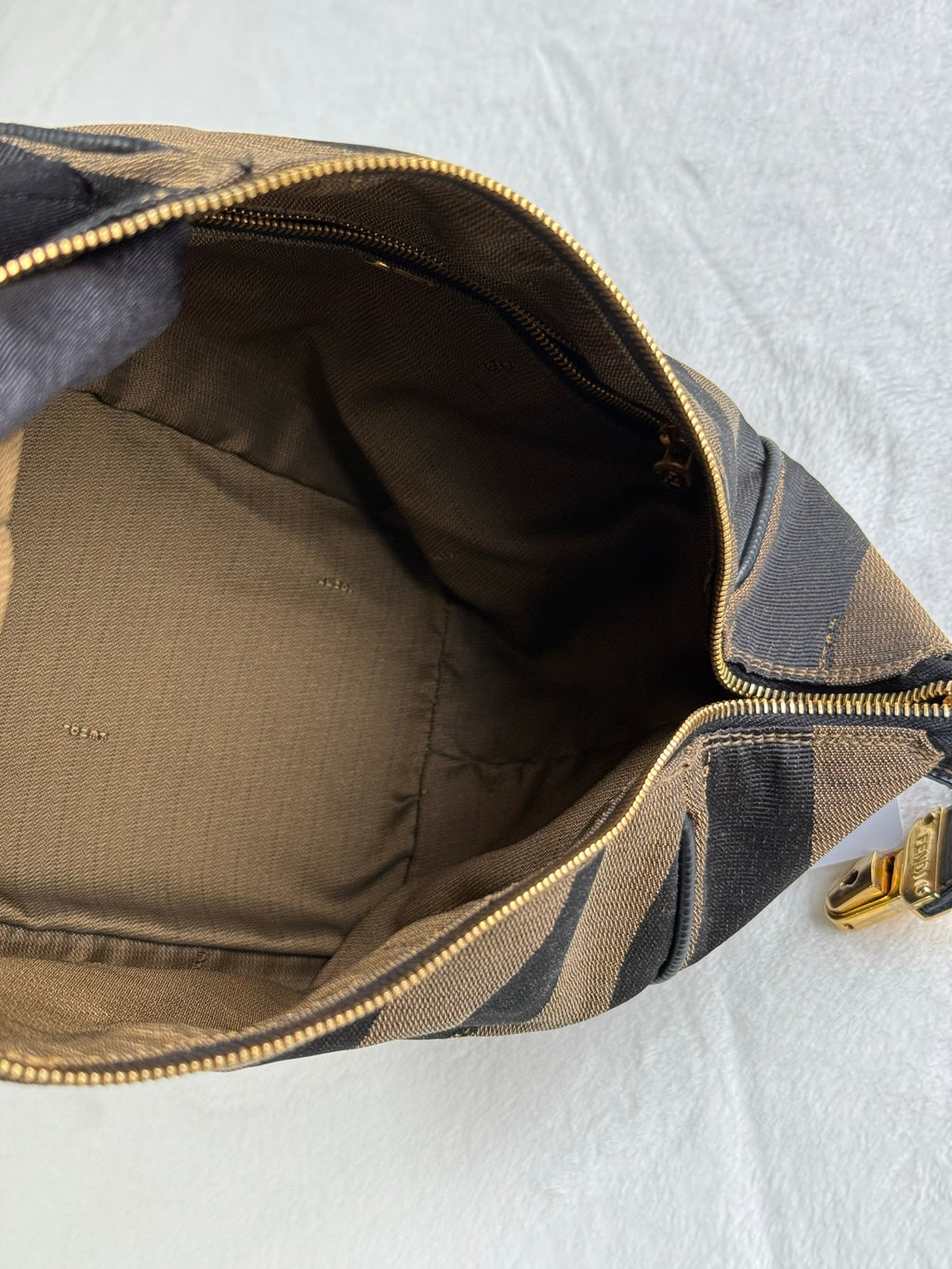 FENDI Pequin Stripe Box Bag