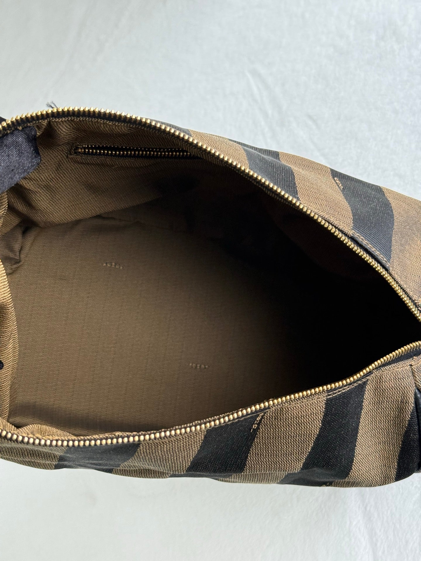 FENDI Pequin Stripe Box Bag