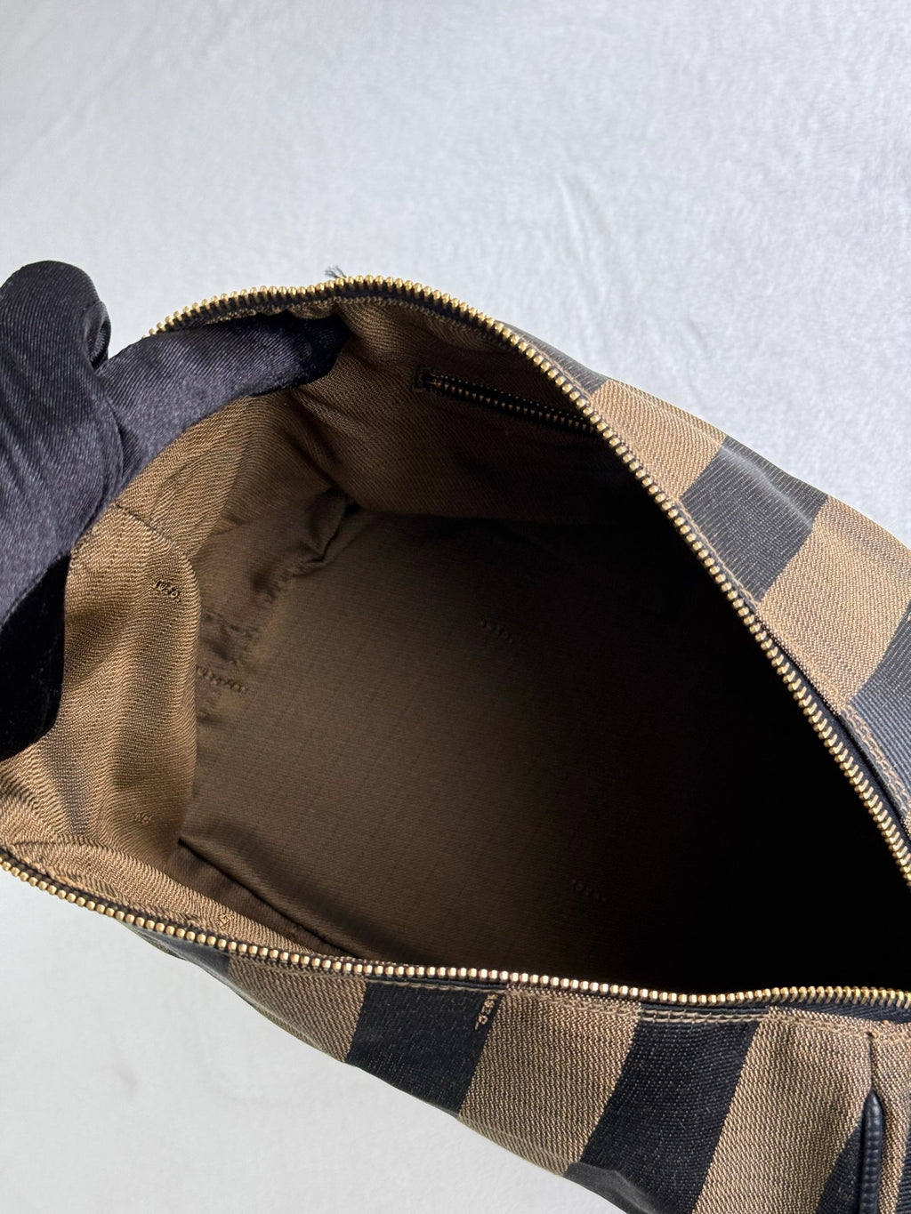 FENDI Pequin Stripe Box Bag