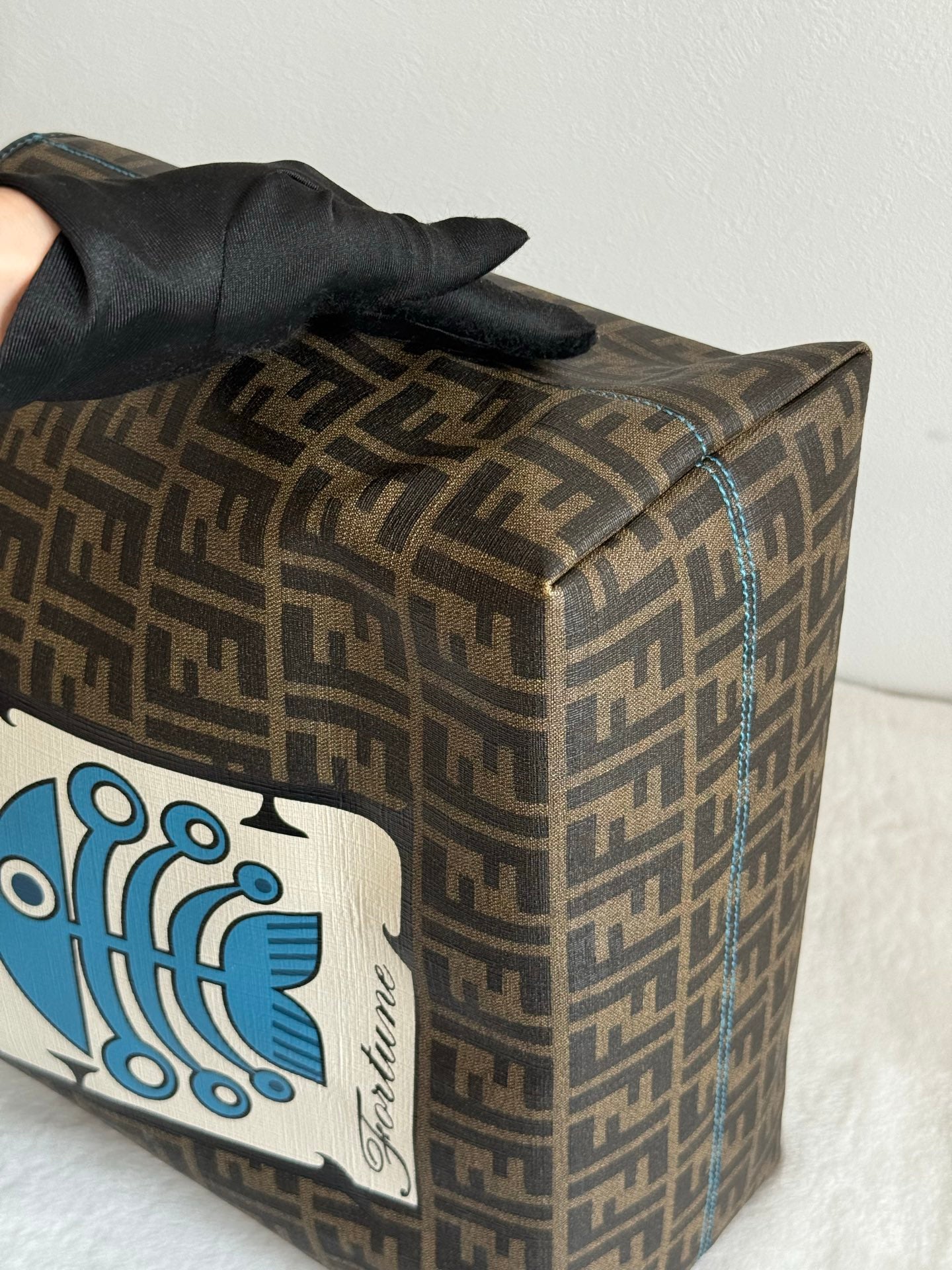 FENDI Fortune Fish Zucca Tote Bag