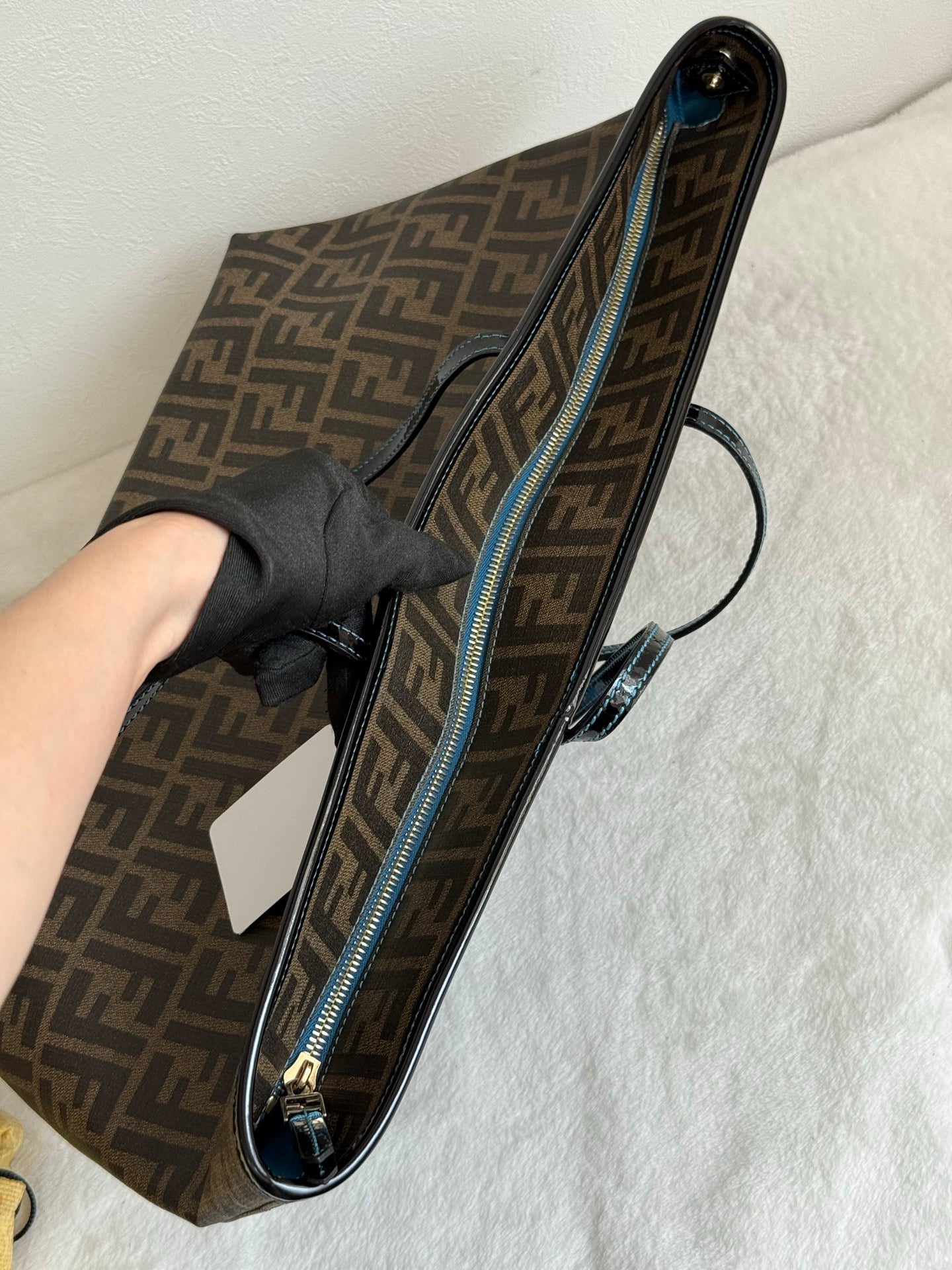 FENDI Fortune Fish Zucca Tote Bag