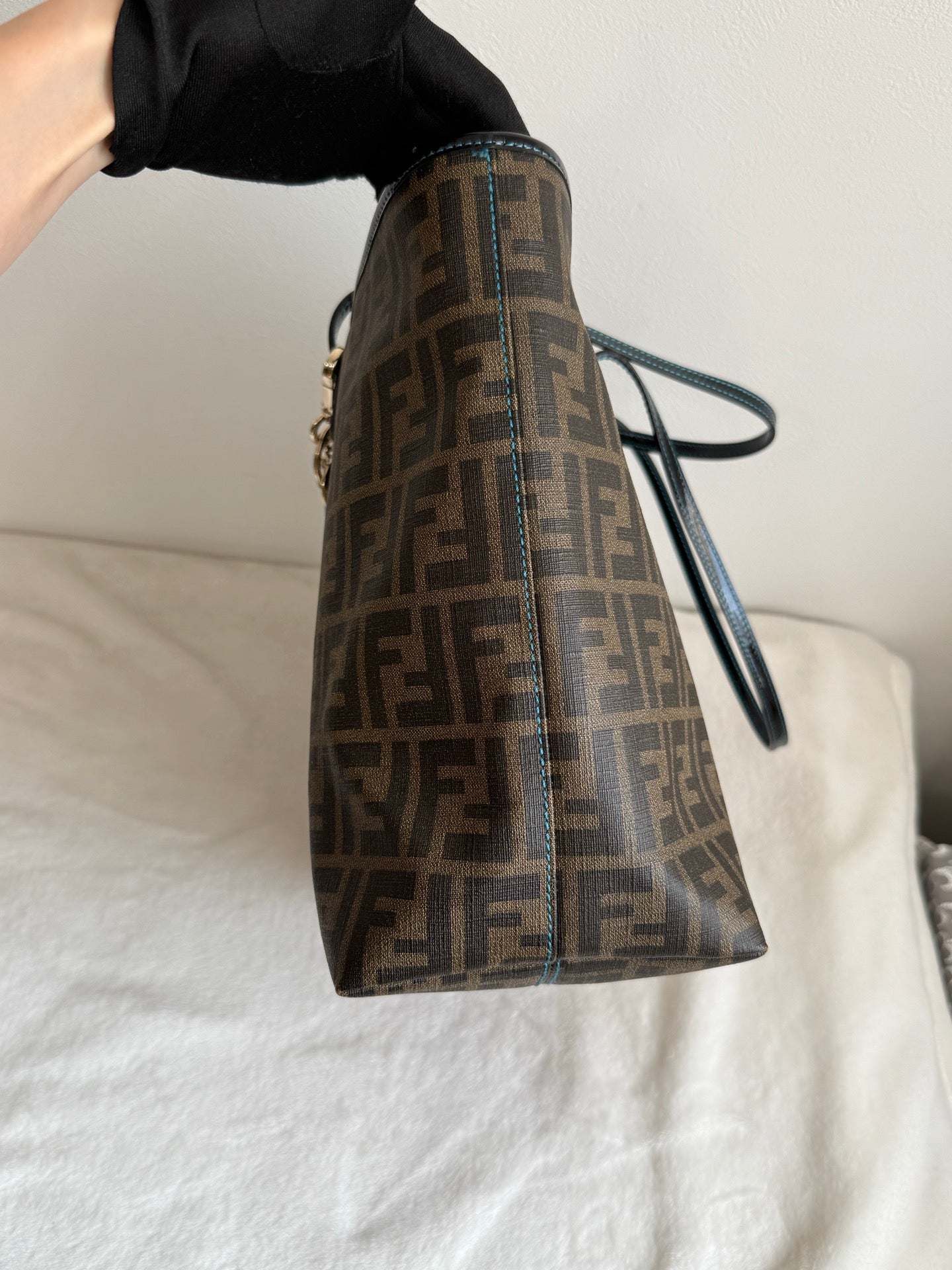 FENDI Fortune Fish Zucca Tote Bag